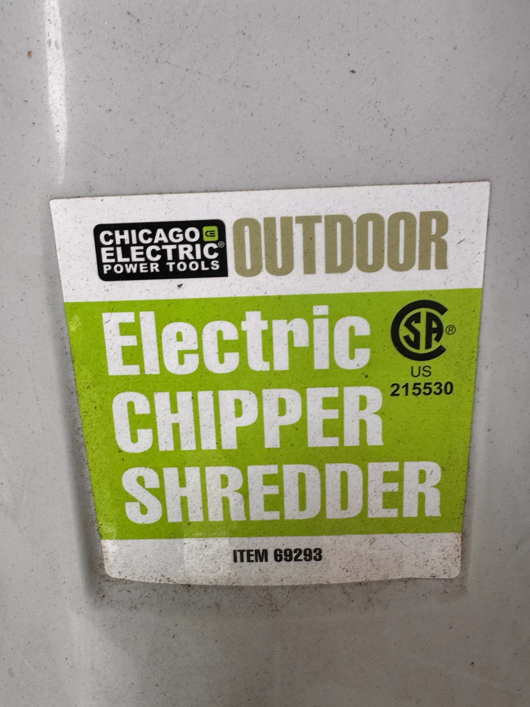 Chicago Electric Outdoor Electric Chipper Shredder - photo 2