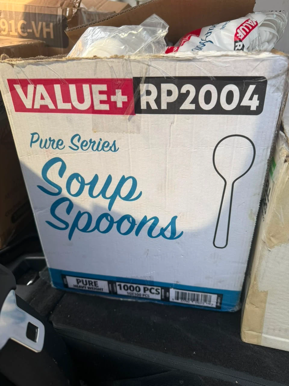 Containers and plastic spoons - photo 3
