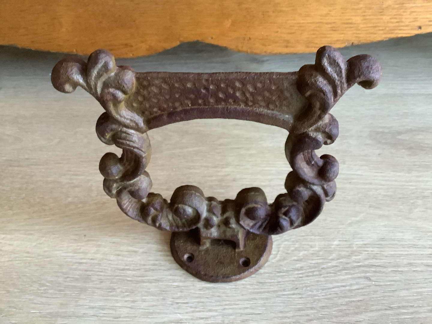 Vintage Ornate Cast Iron Boot Scraper 🐞