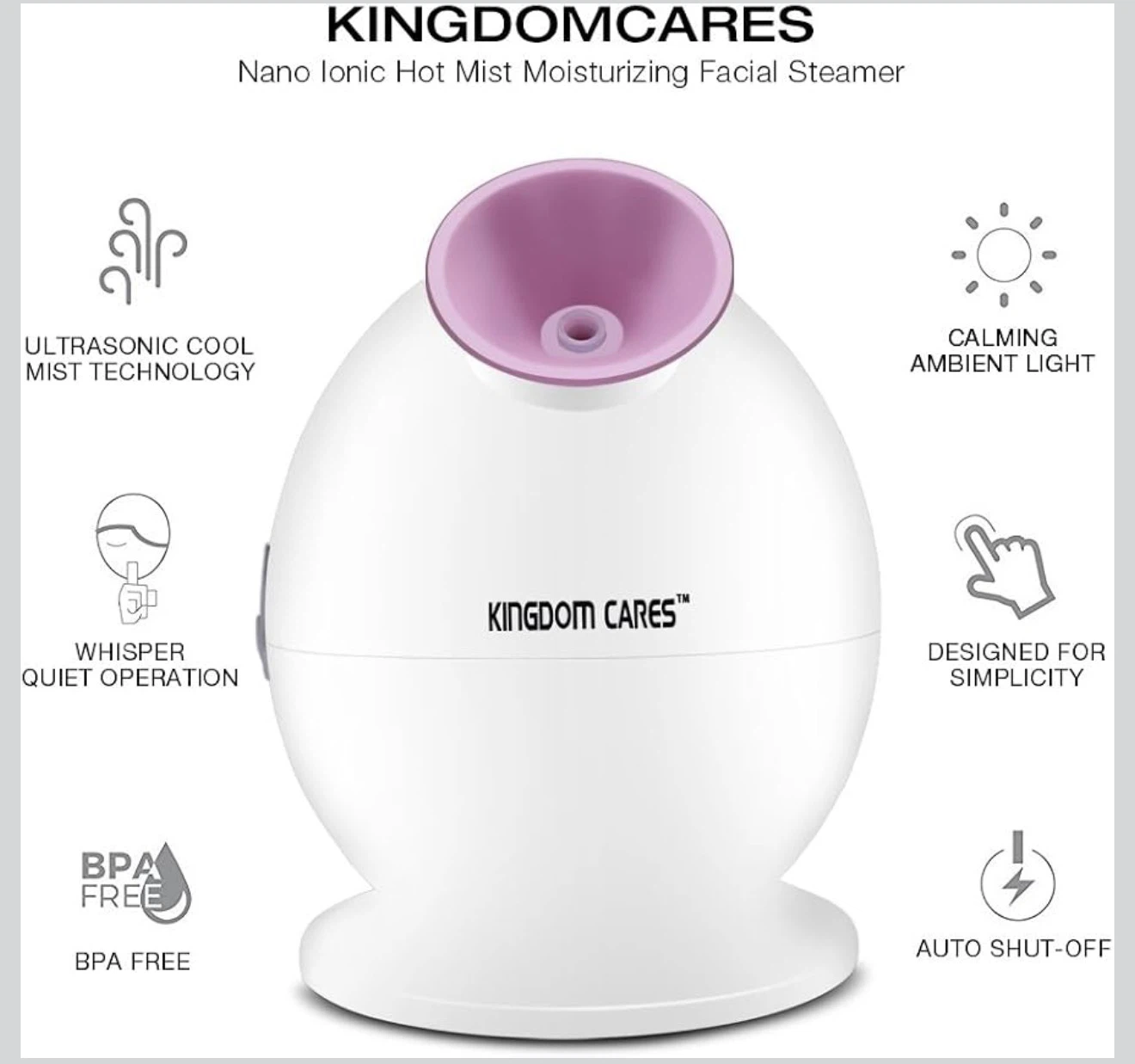 BRAND NEW!! KINGDOMCARES Hot Mist Facial Steamer - photo 3