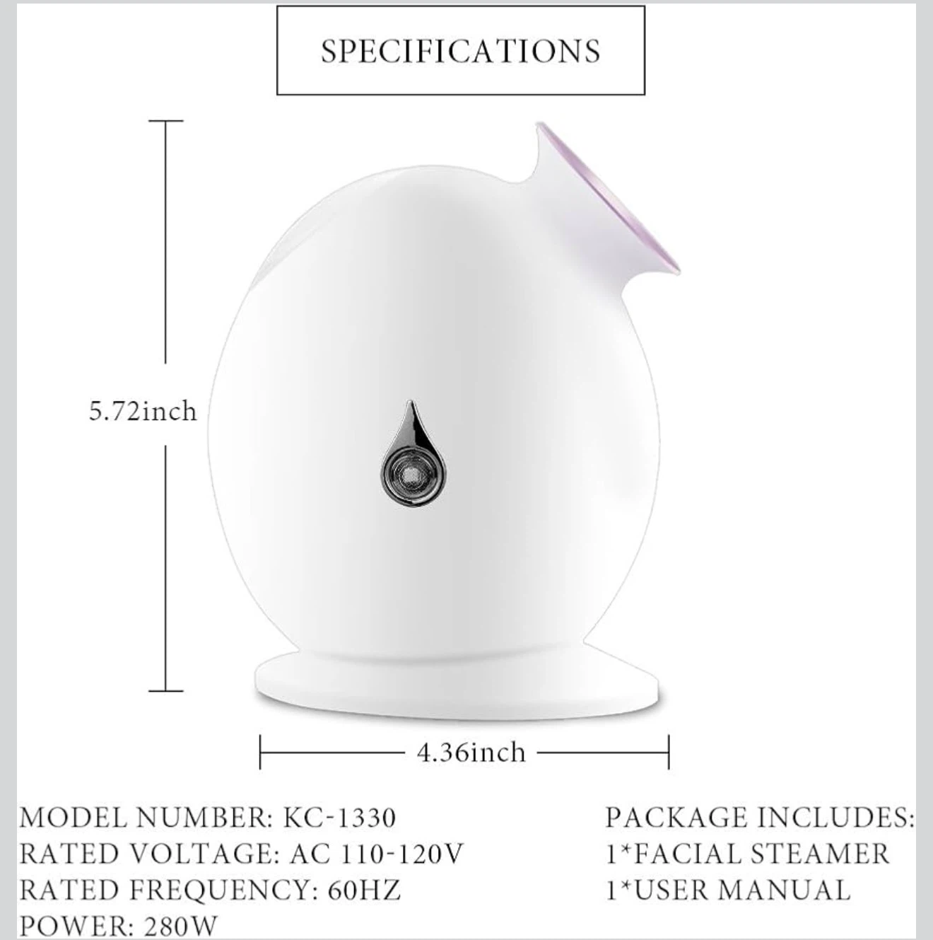 BRAND NEW!! KINGDOMCARES Hot Mist Facial Steamer - photo 5