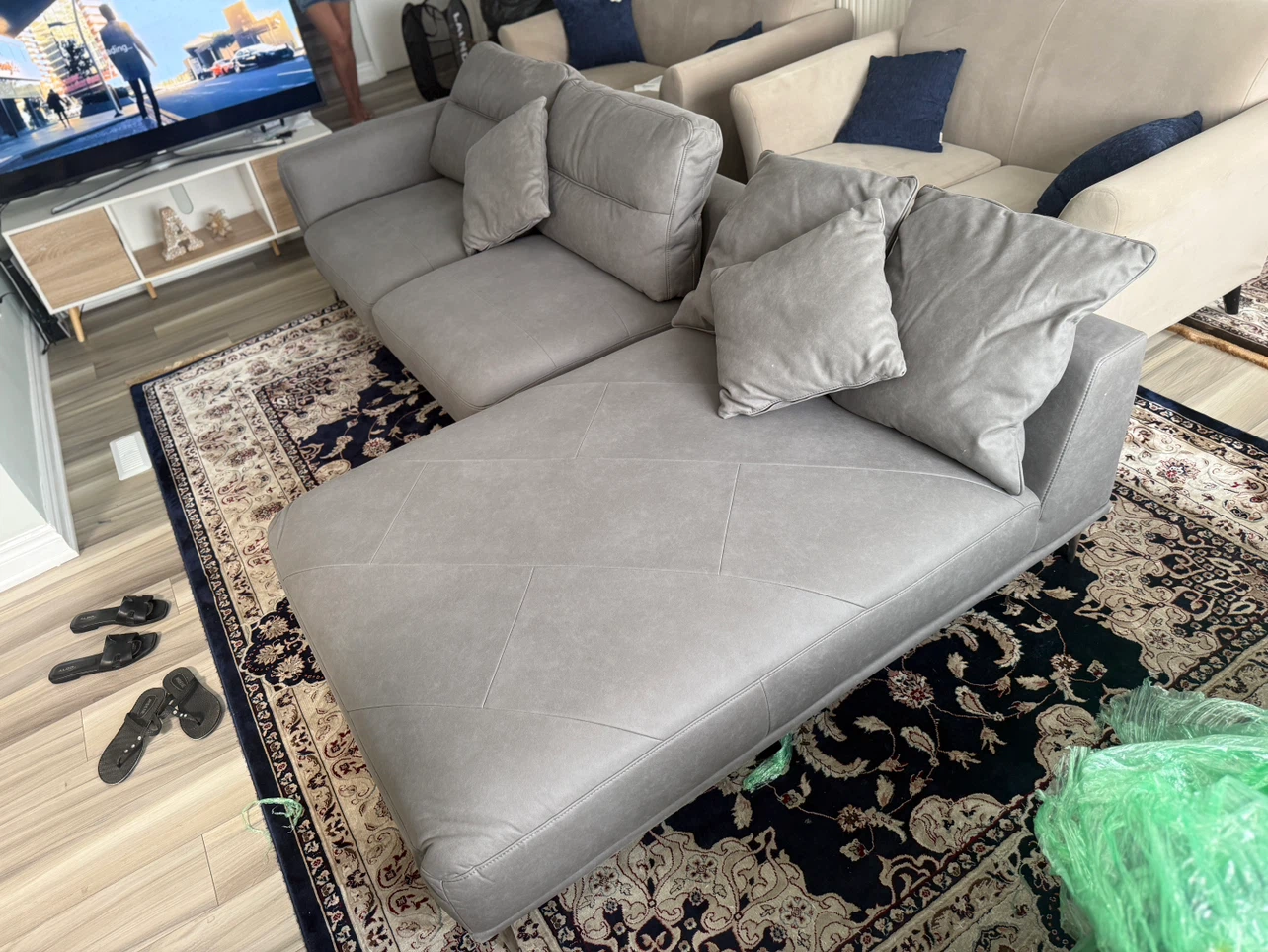 Grey Sectional Sofa - photo 4