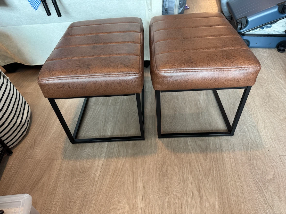 •p/u by 9/17• HomePop Theodore Small Ottoman (2-Pack)