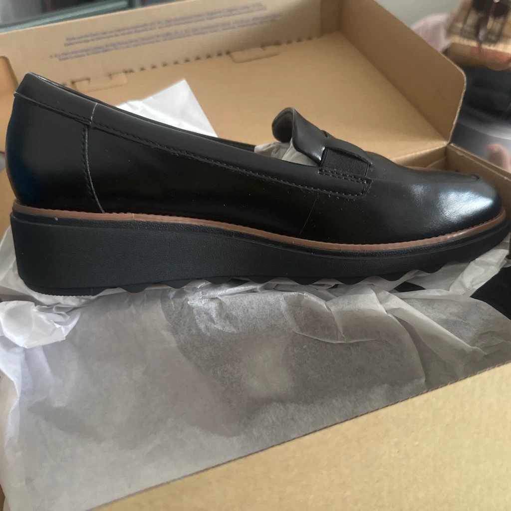 Clarks Sharon Pace Loafer - Black Leather - photo 2