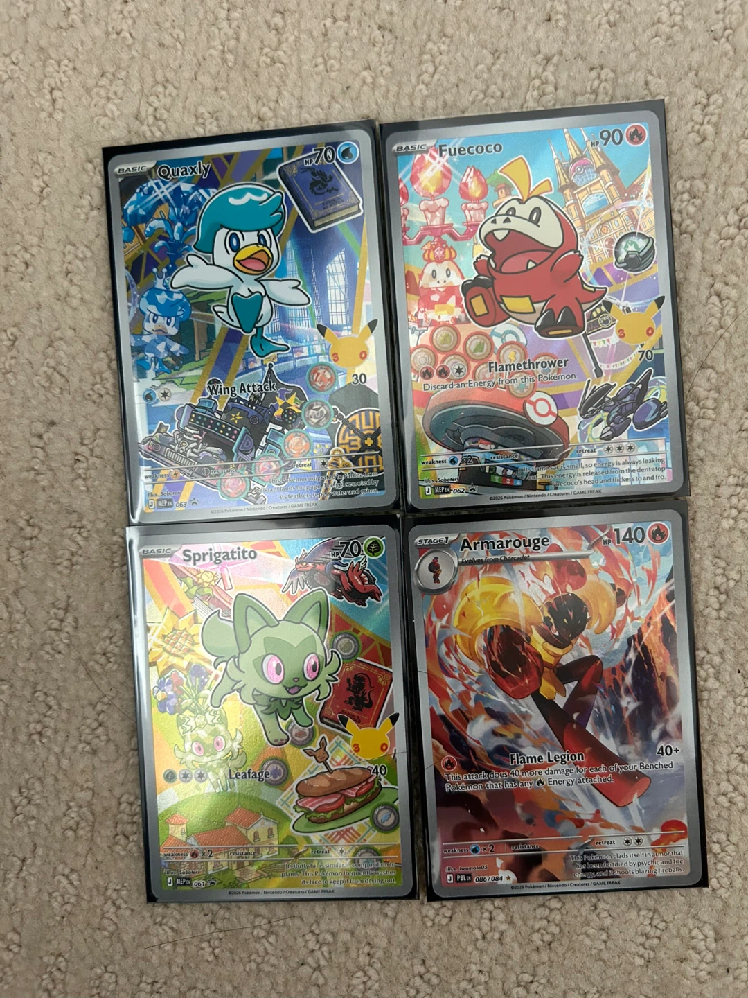 Gen 9 Starters + Armarouge IR