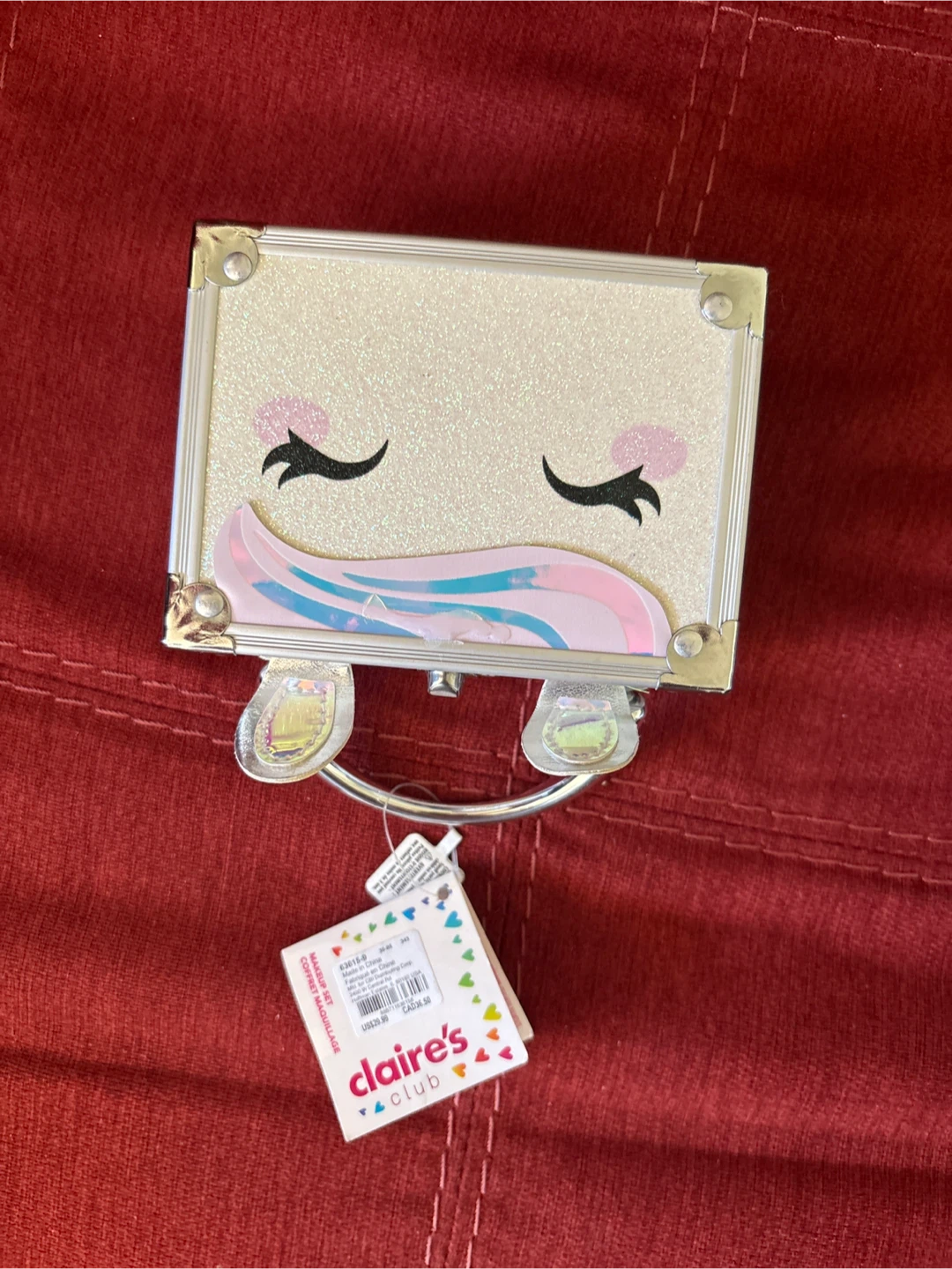 Claire's Unicorn Makeup Train Case Set - photo 2