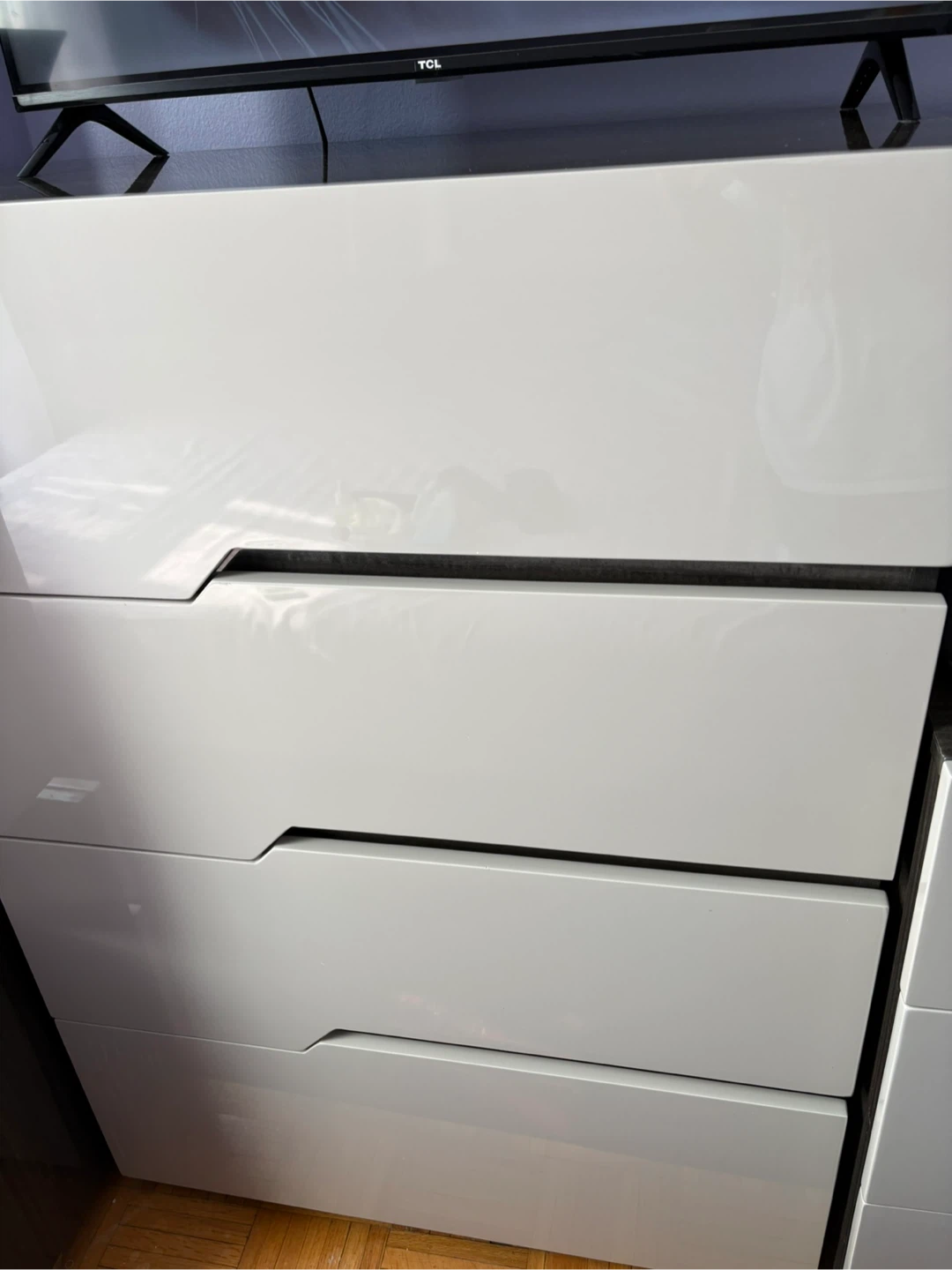 Modern Queen  White & Grey Bed Frame with LED Lights - photo 4