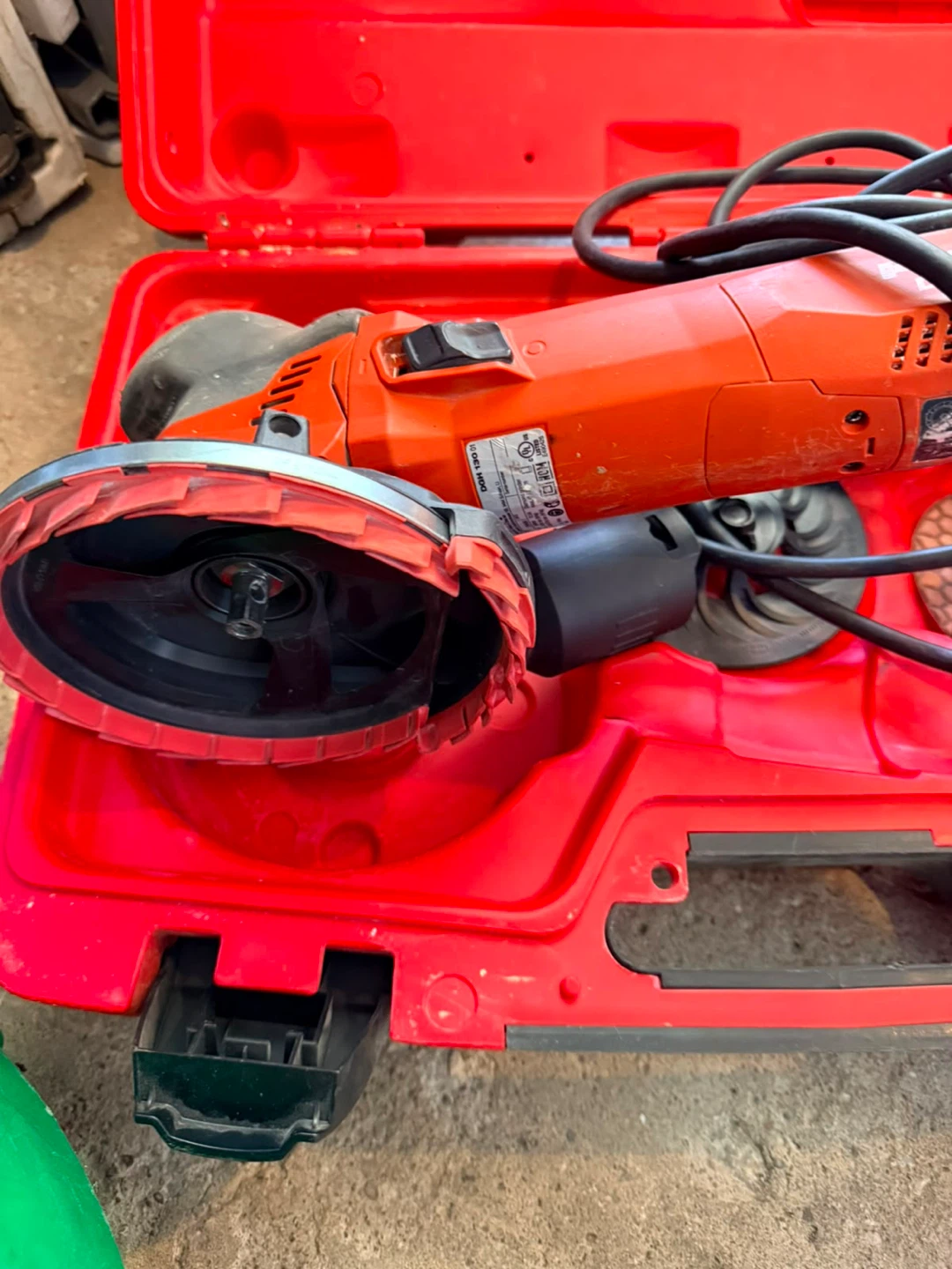 Orange Angle Grinder with Case - photo 2