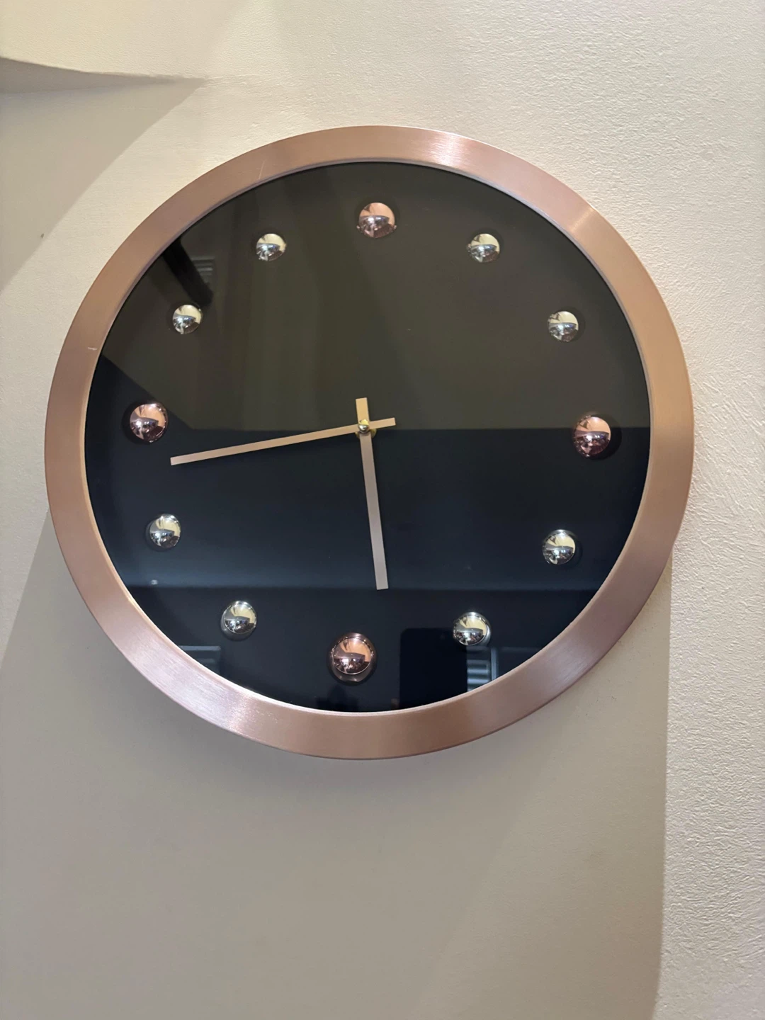 Rose Gold Wall Clock