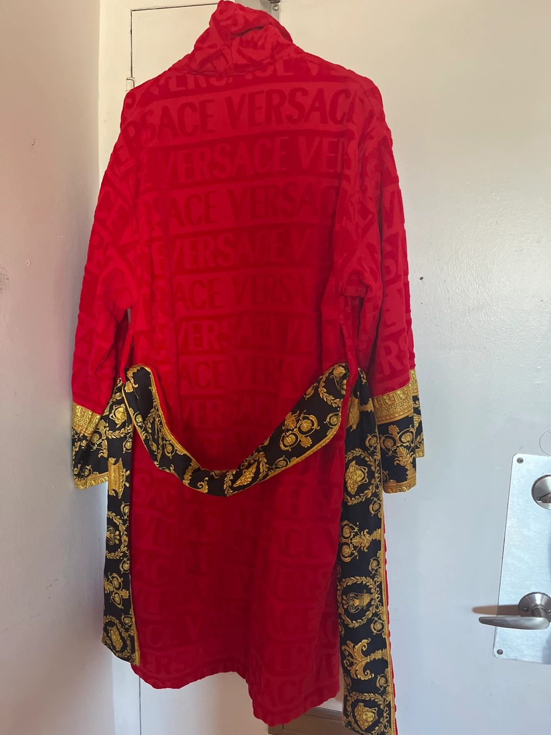 Versace Red Terry Robe