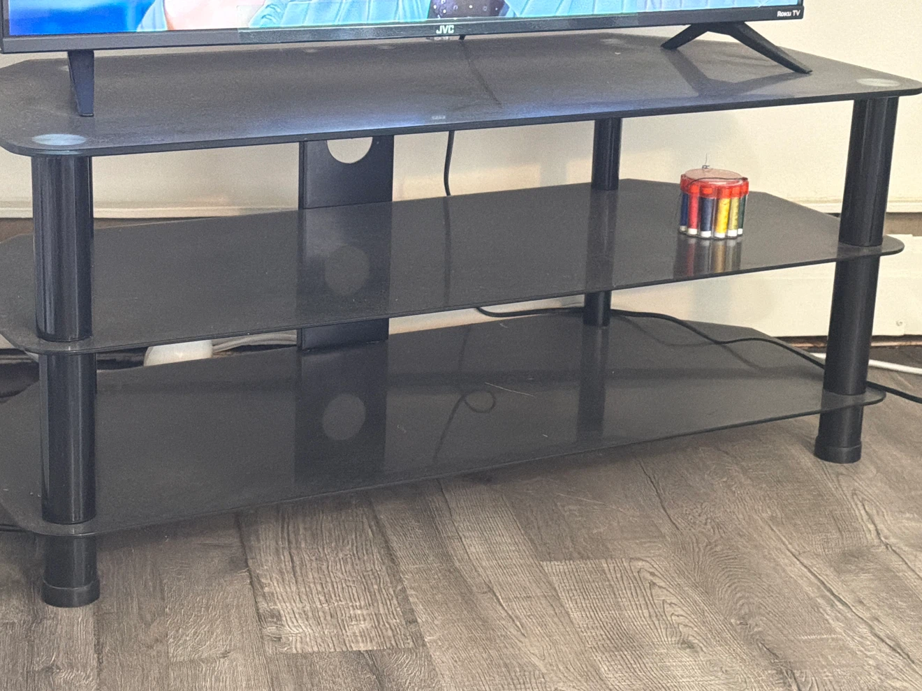 Black 3-Tier TV Stand