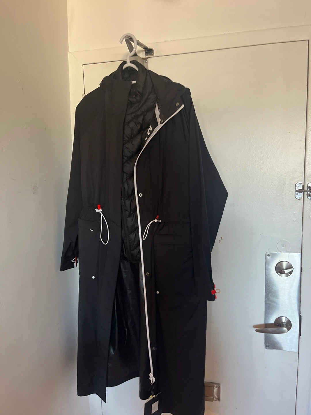 Black Long Parka with Detachable Puffer - photo 3