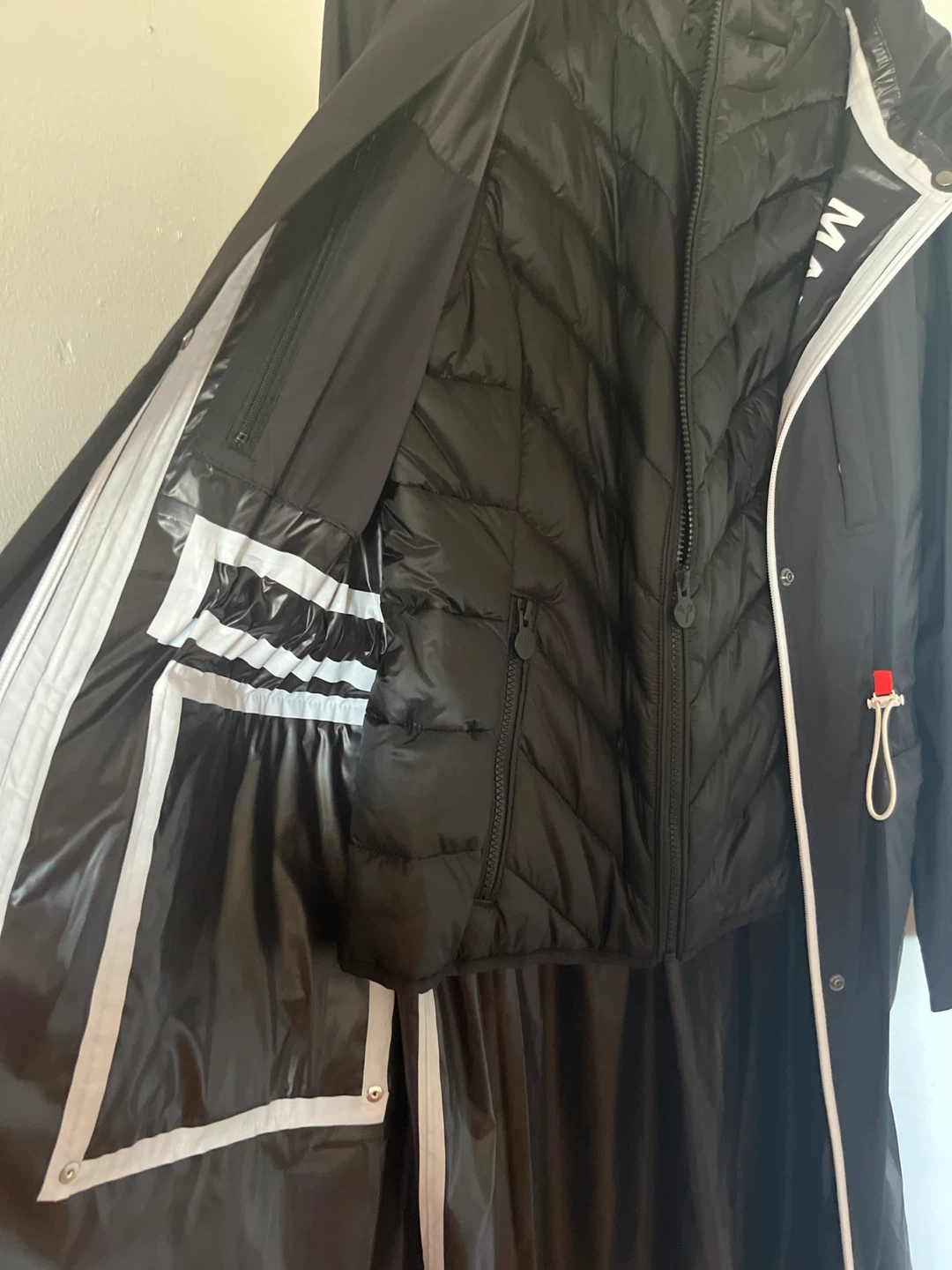 Black Long Parka with Detachable Puffer - photo 4