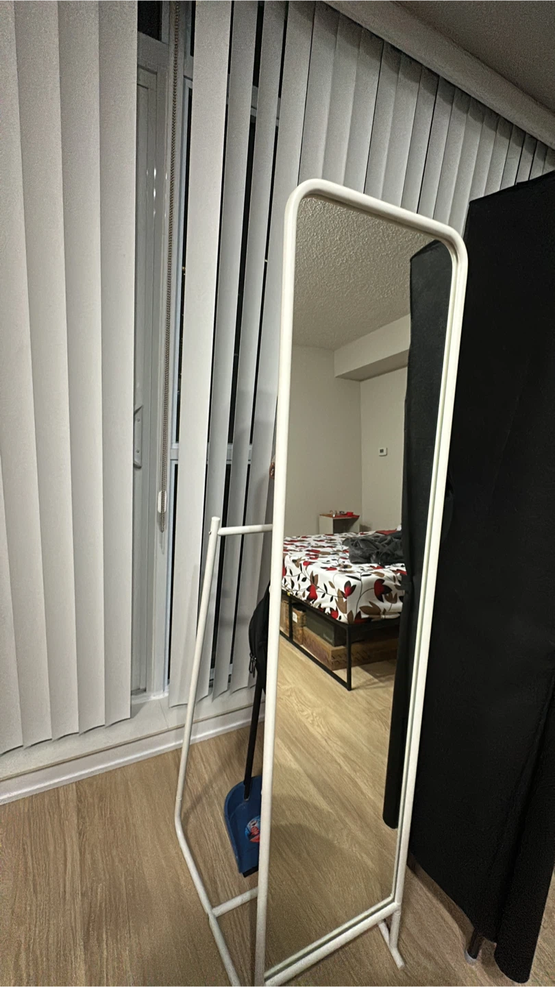 Full Length Standing Mirror with Clothes Rack - photo 2