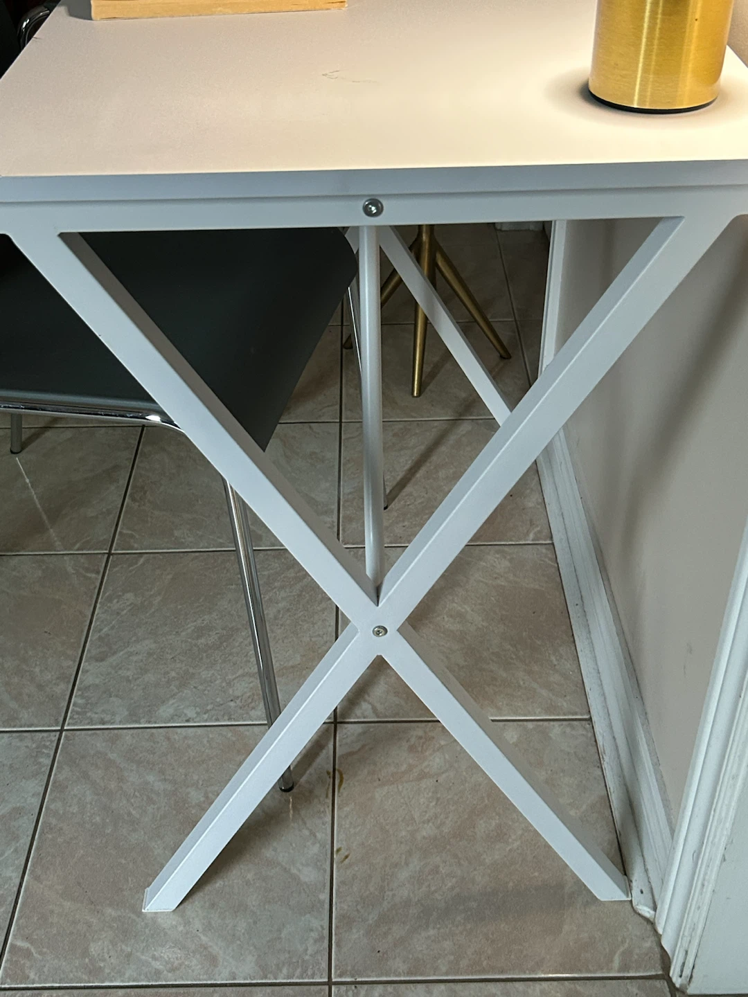 White X-Leg Desk/table - photo 3