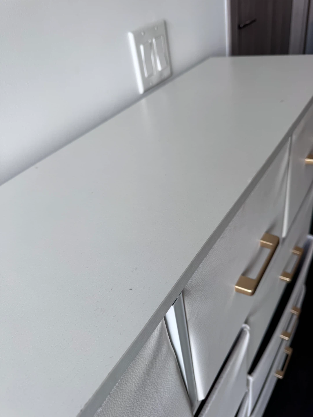 White 9-Drawer Fabric Dresser - photo 5
