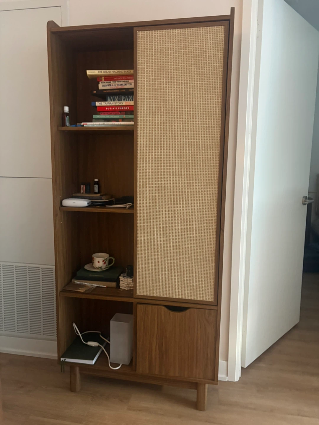 Ellington Contemporary Bookcase - Walnut