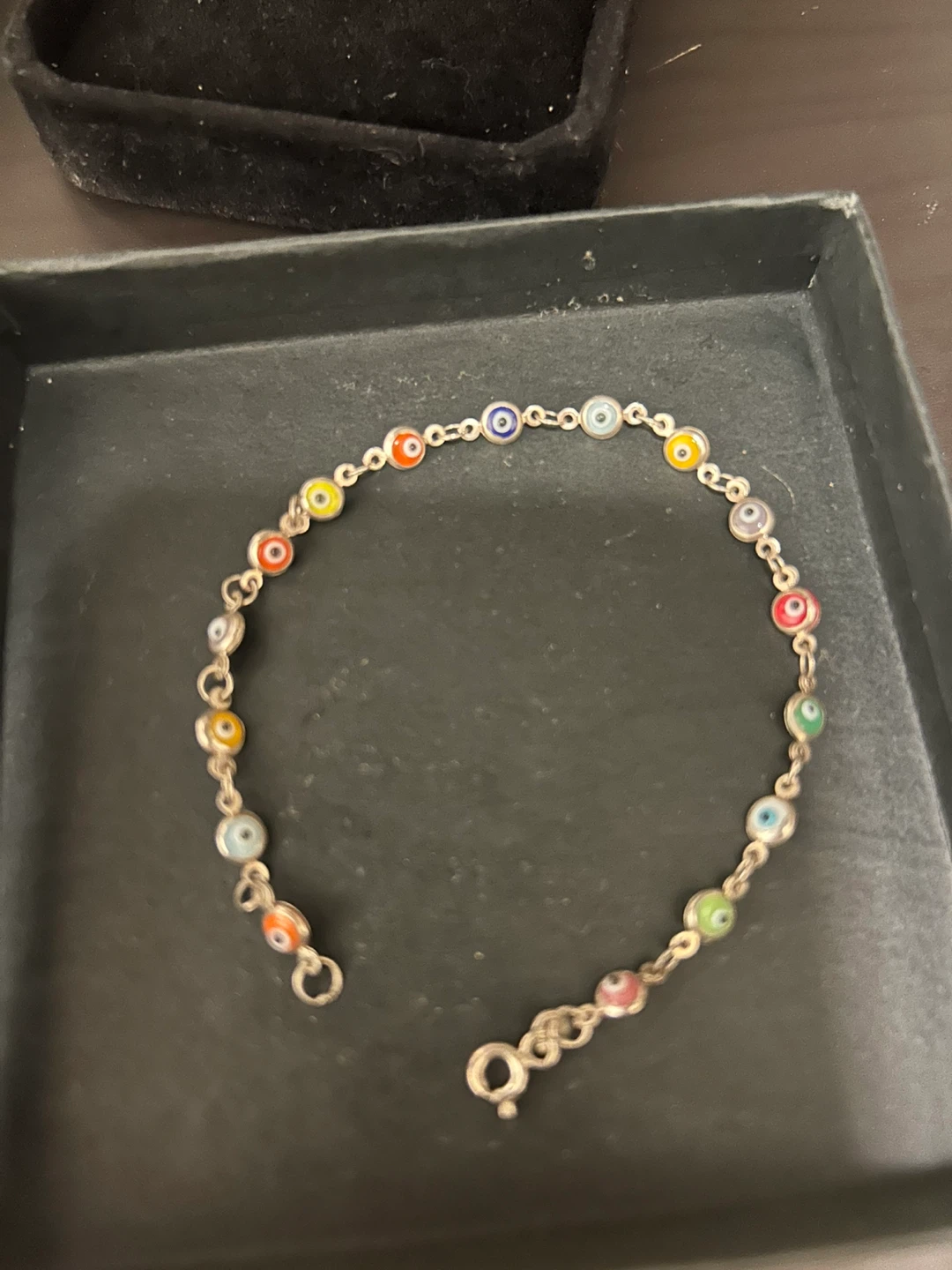 Sterling Silver Evil Eye Bracelet - photo 2