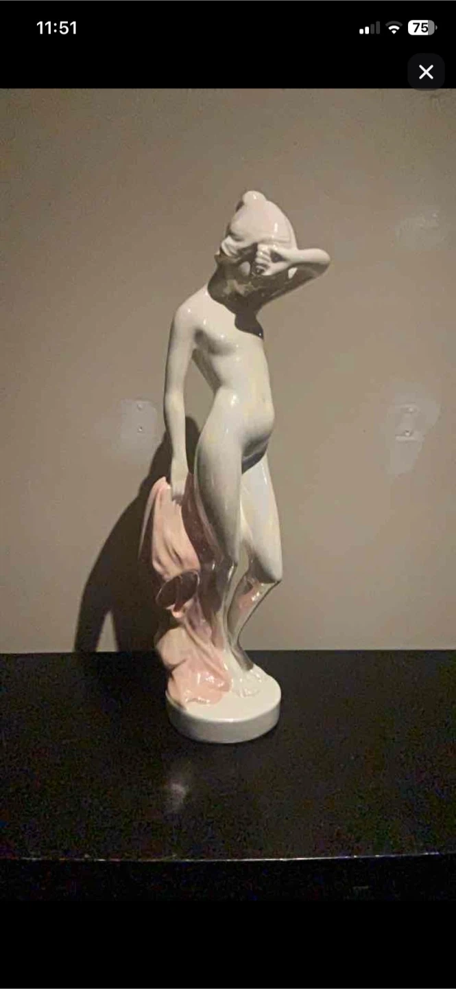 Vintage Ceramic Figurine of a Woman