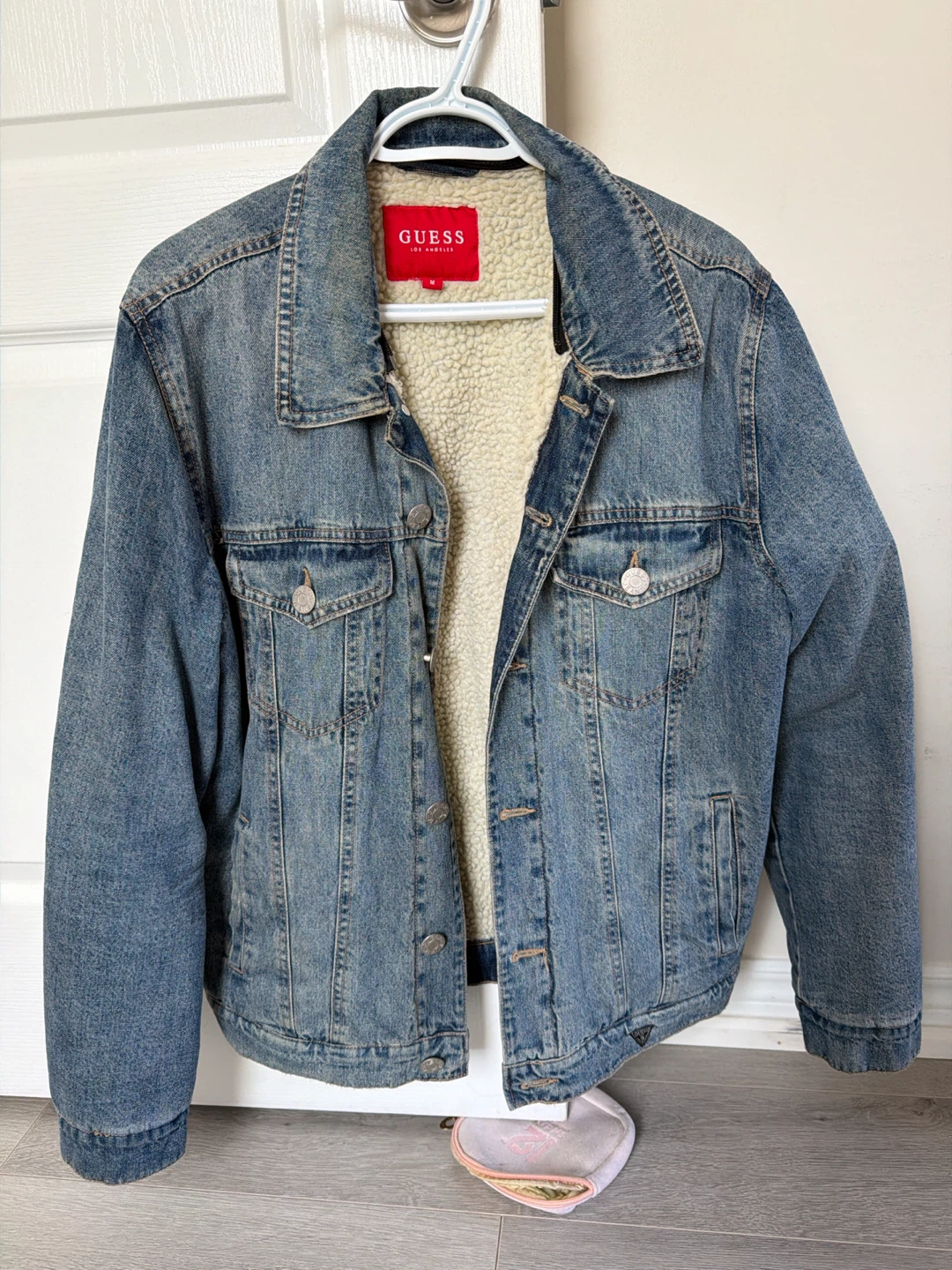 Guess Denim Sherpa Lined Jacket