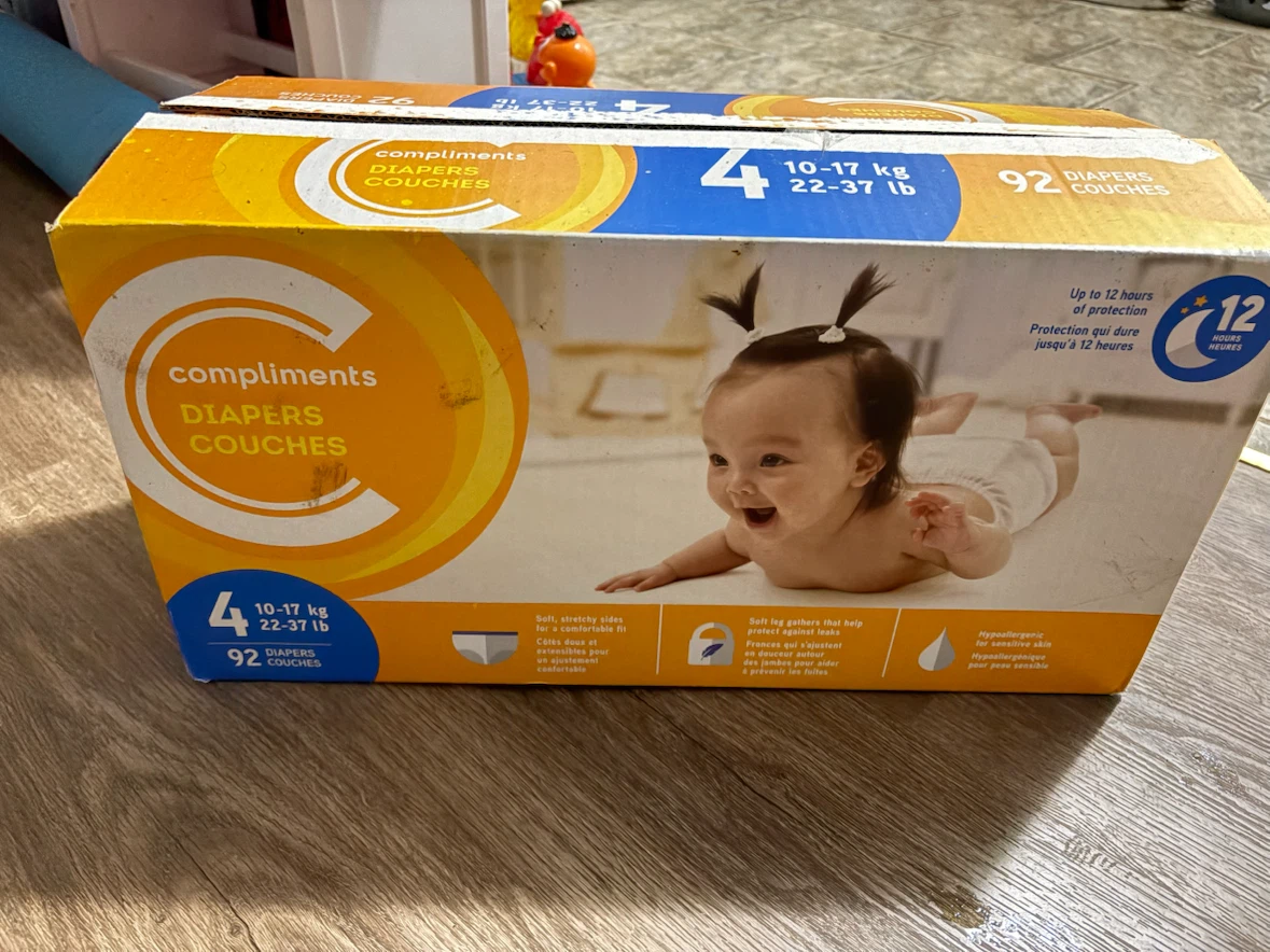 Compliments Size 4 Diapers - 84 Count