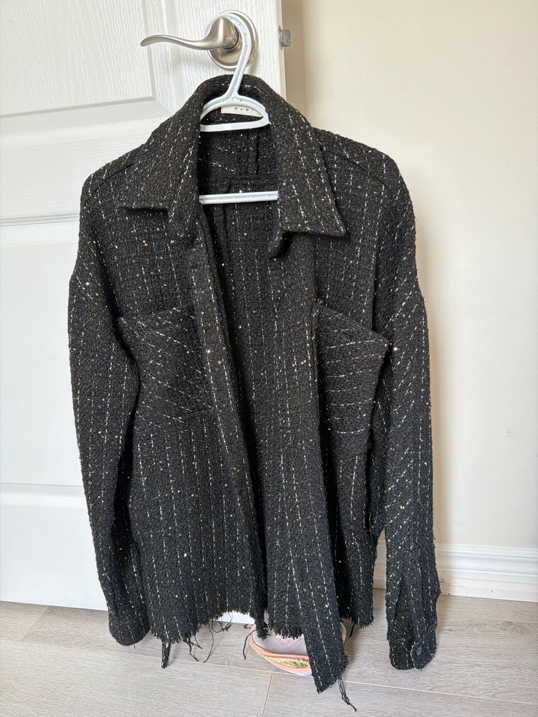 MNML - Tweed Shacket with Sequins