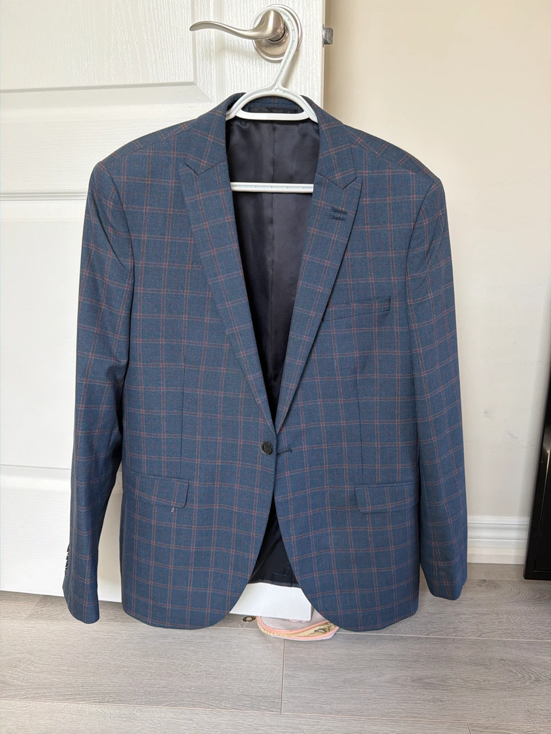 TOPMAN - Blue Plaid Blazer