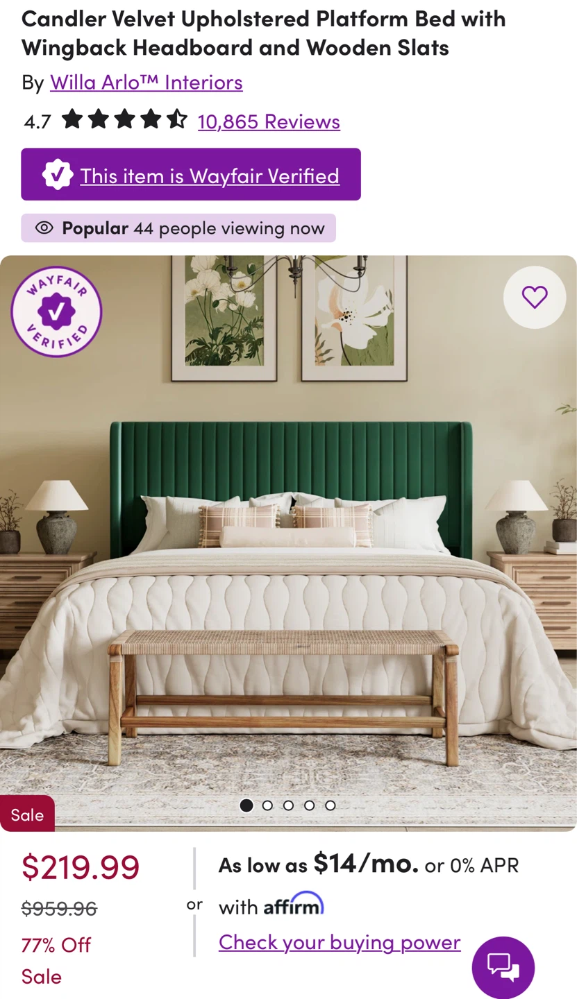 King Bed Frame - photo 2