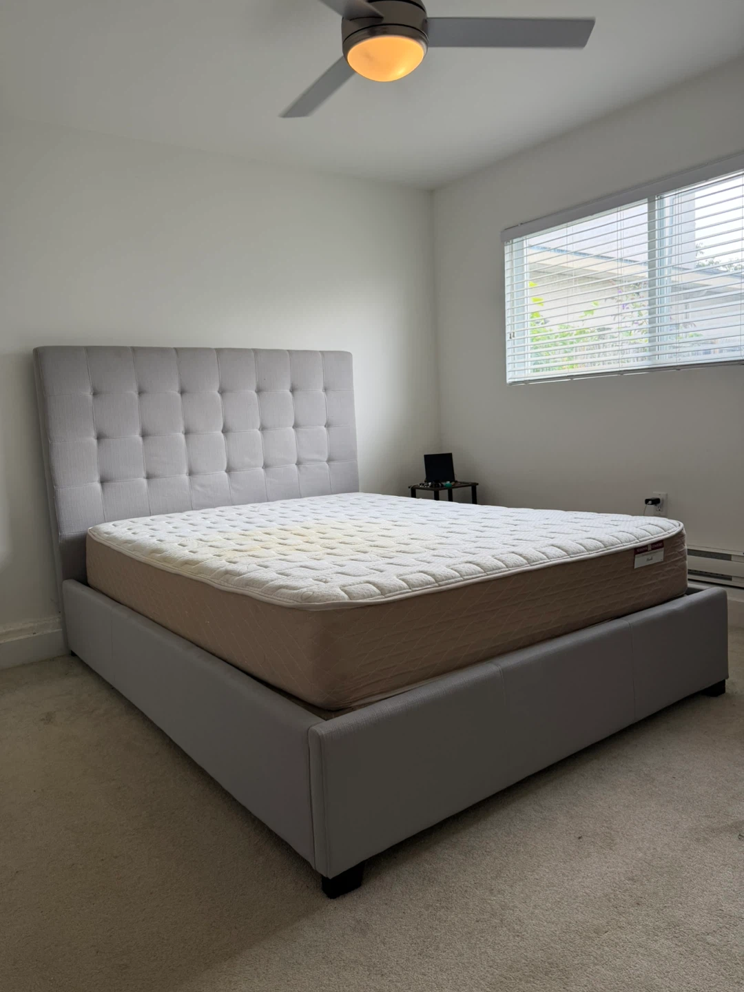 Queen Size Bed Frame  Box spring + mattress - photo 4