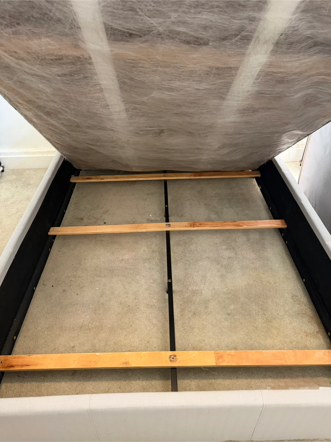 Queen Size Bed Frame  Box spring + mattress - photo 5