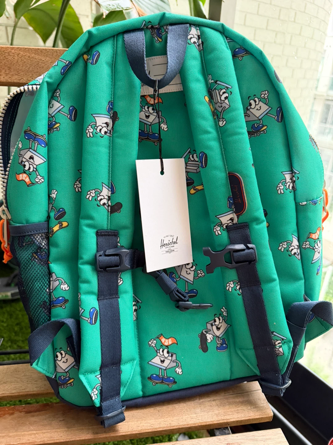 Selling new Herschel Backpack - Green Skater Graphic - photo 2