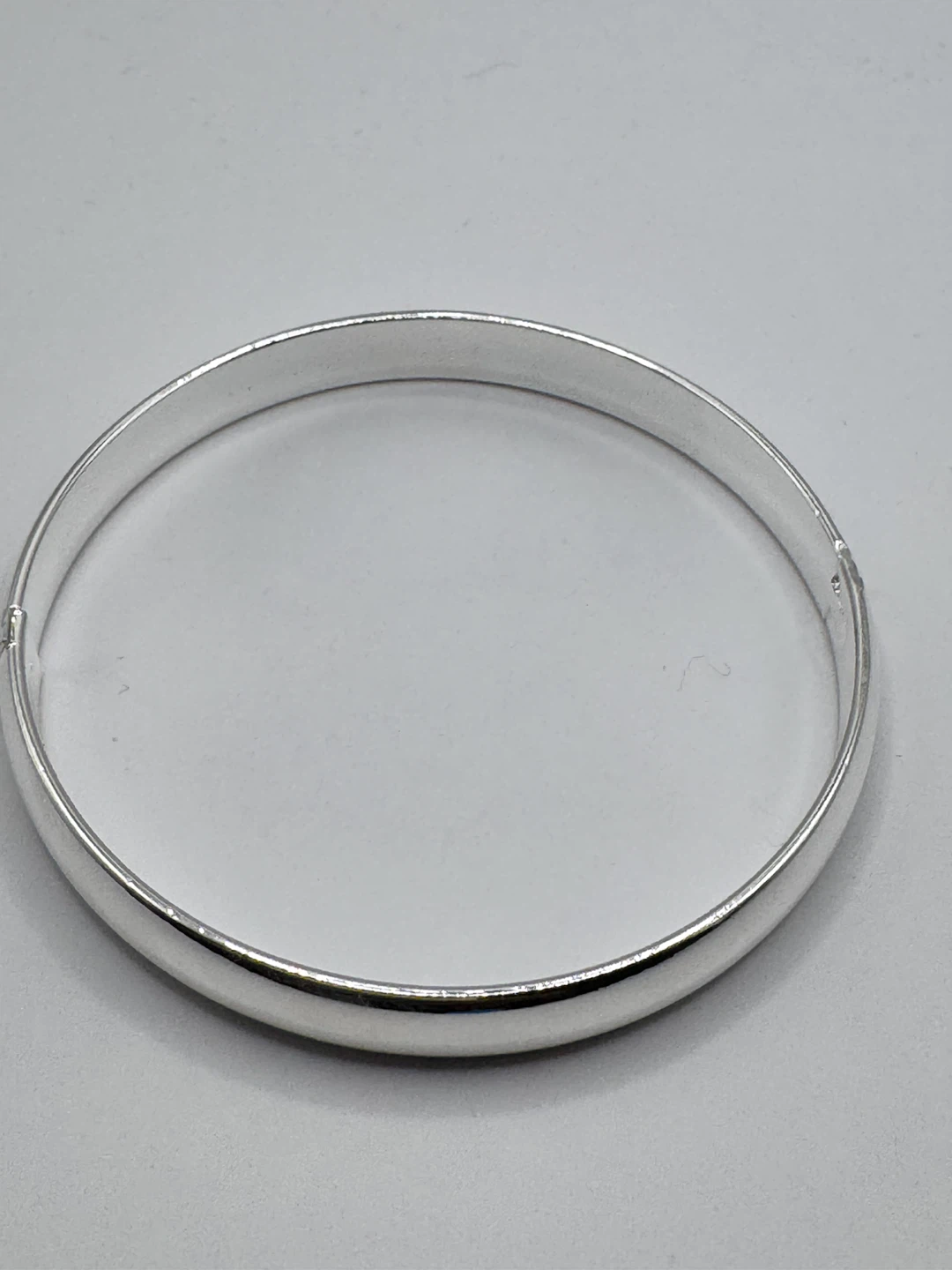 Sterling Silver 925 Hinged Bangle Bracelet