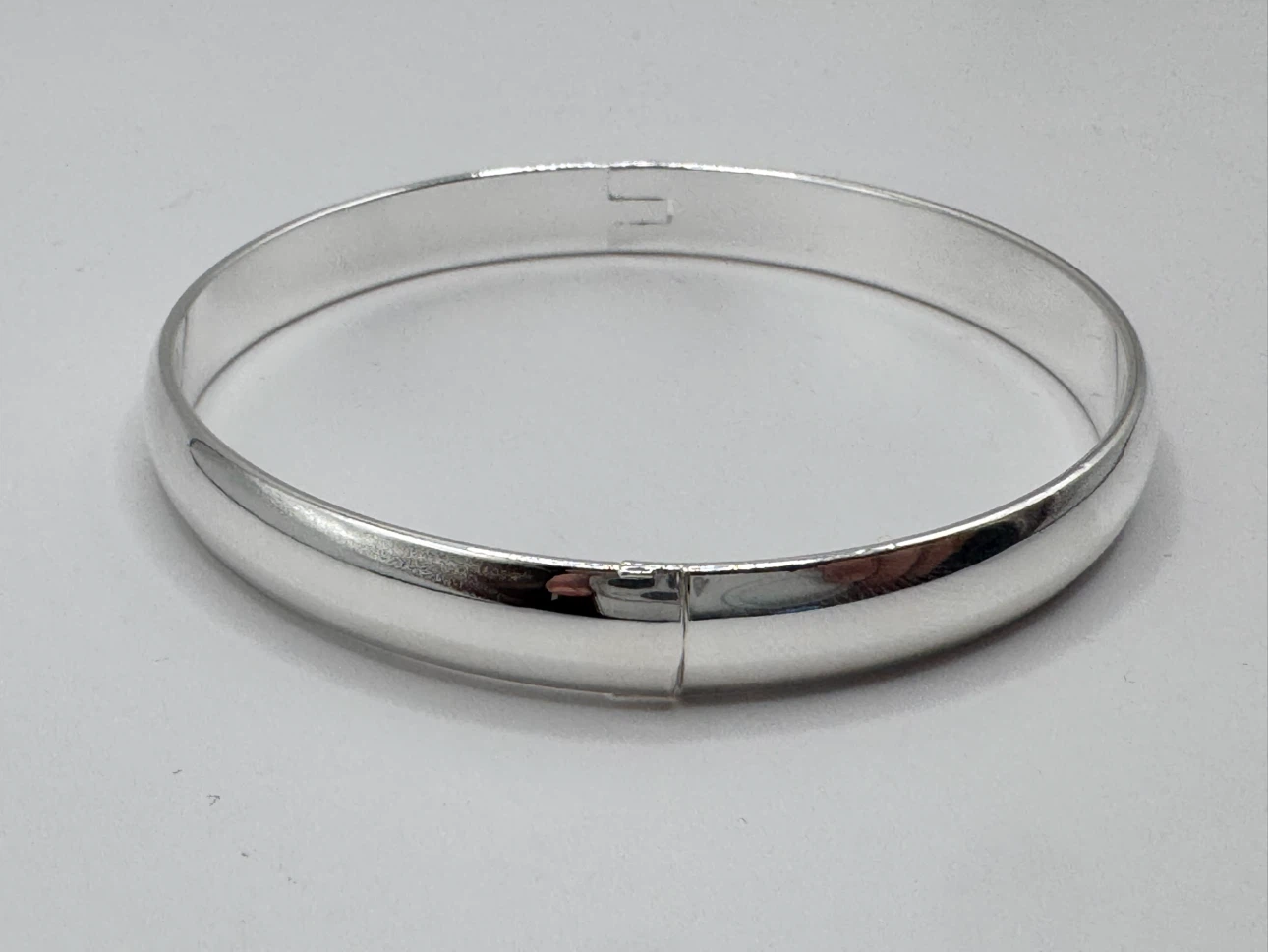 Sterling Silver 925 Hinged Bangle Bracelet - photo 3