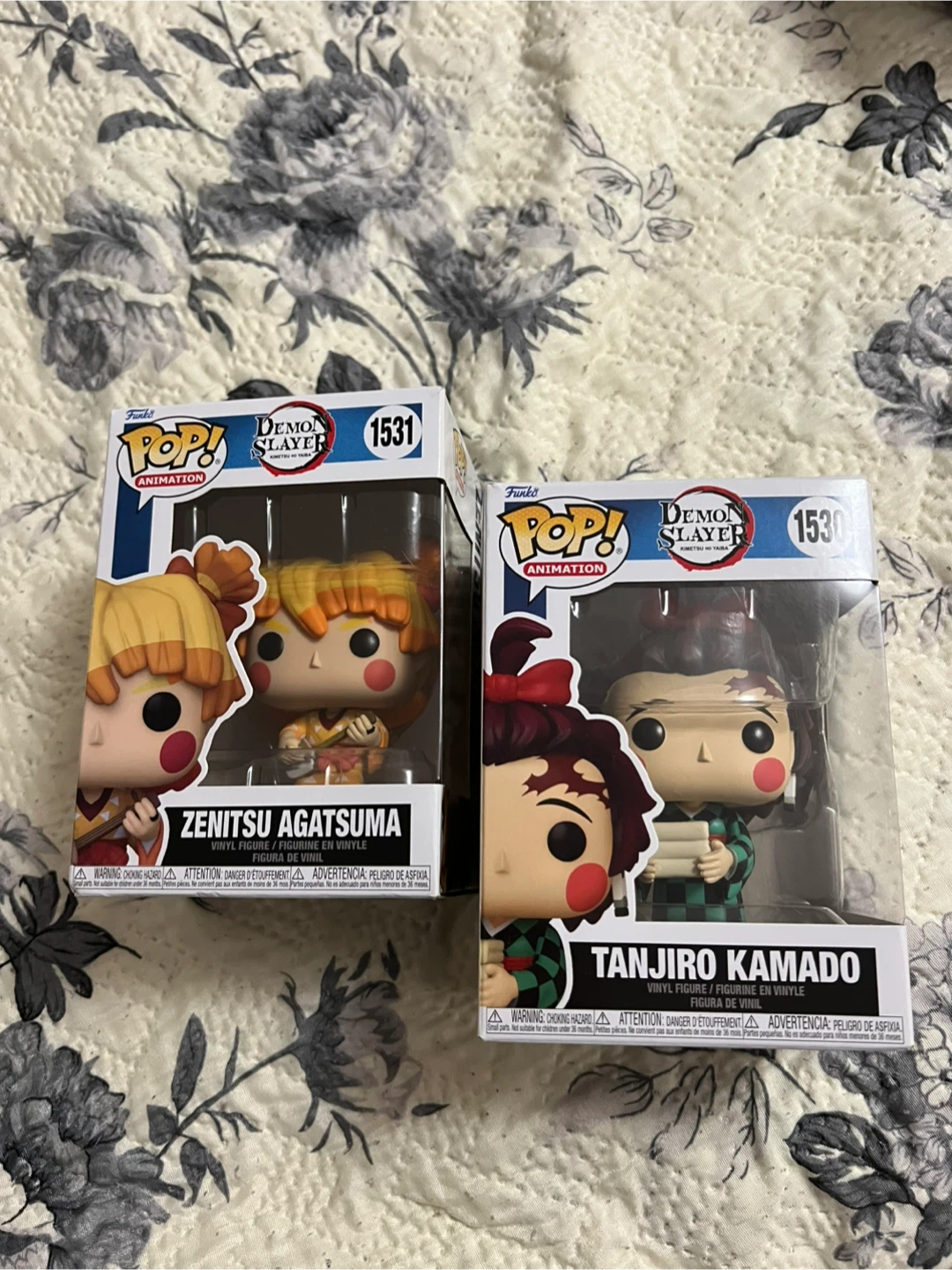 Demon slayer zenitsu and tanjiro Funko pops