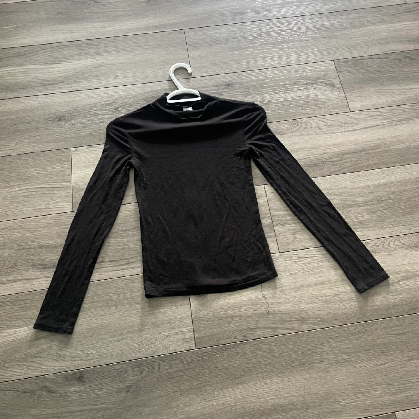 Black Mock Neck Long Sleeve Top - photo 4