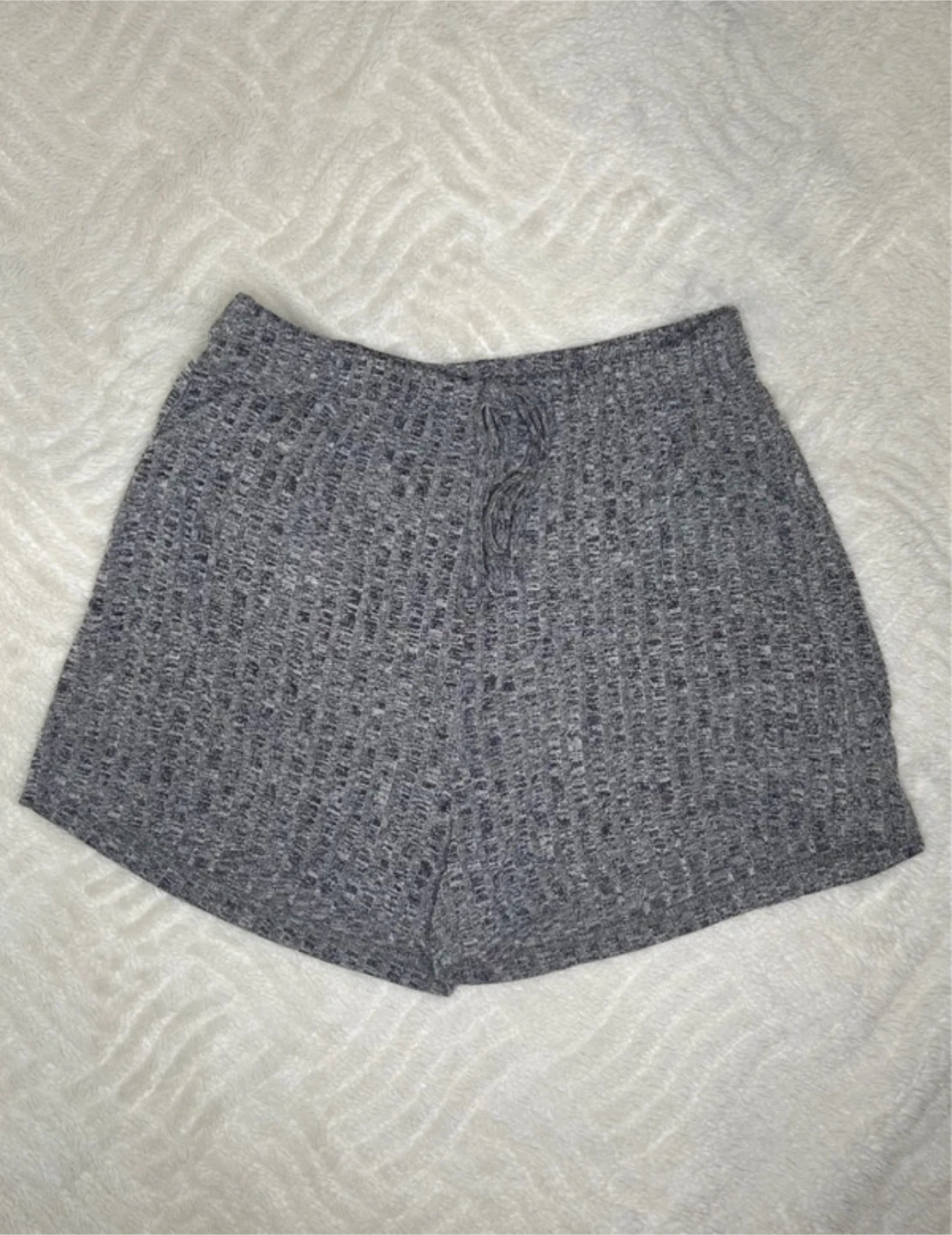 Gray Knit Shorts