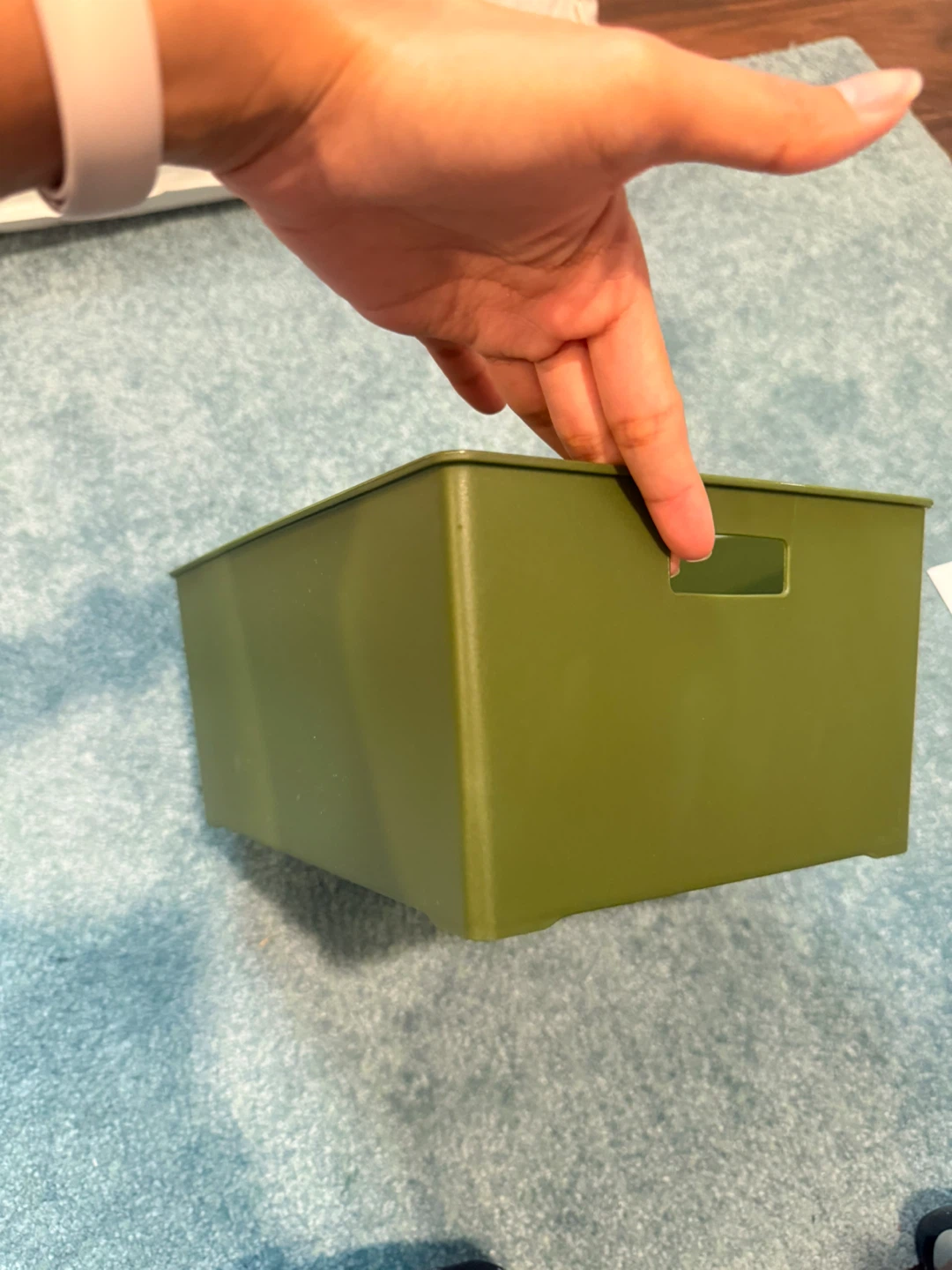Olive Green Storage Bin - photo 3