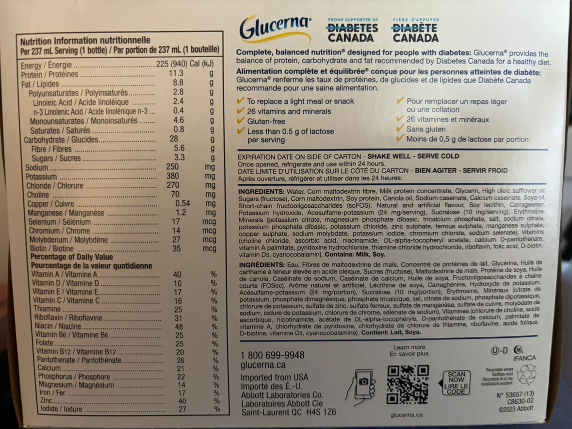 Glucerna Strawberry Nutritional Drinks (6 x 237 mL) - photo 4