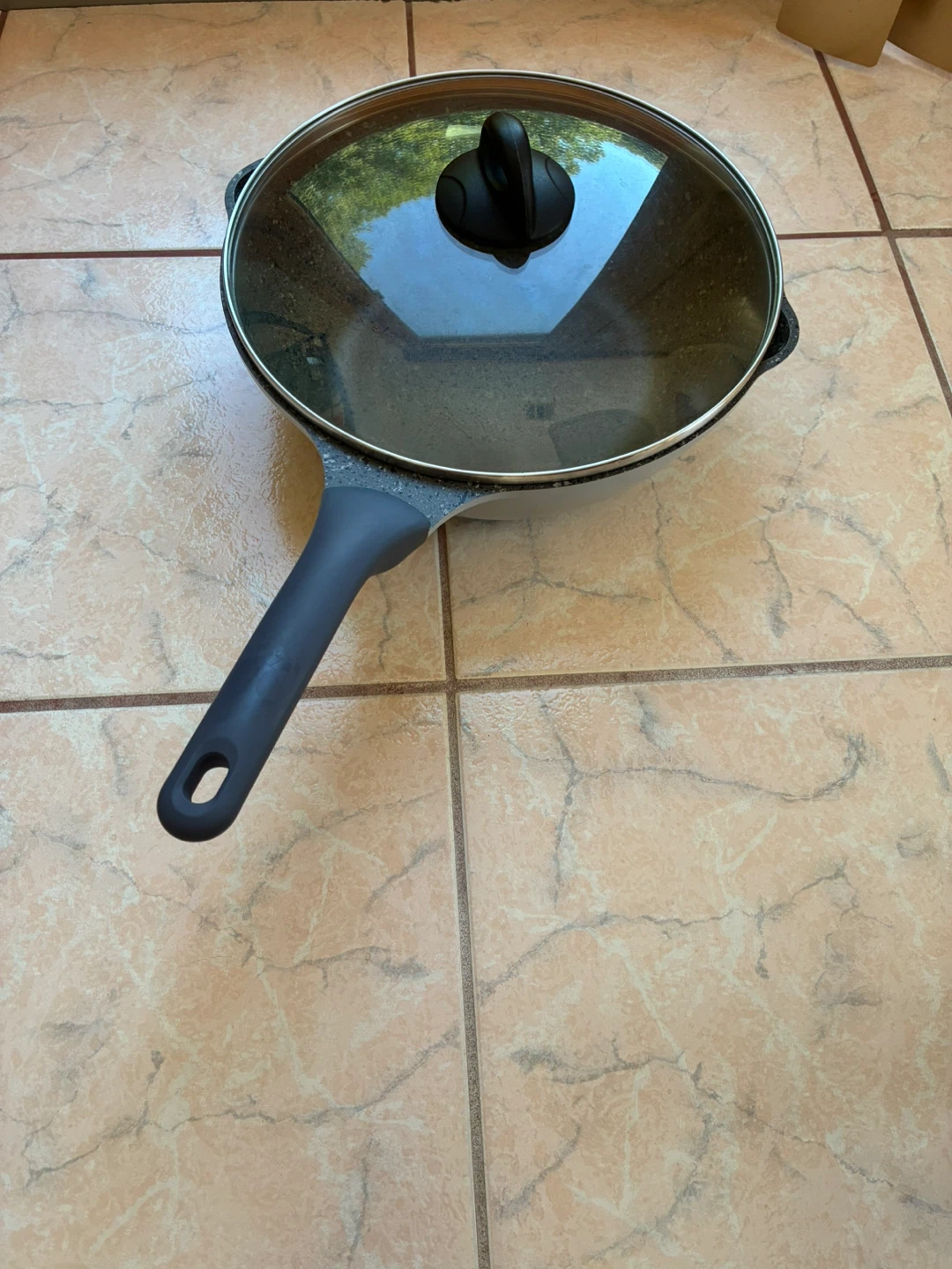 Non-Stick wok Frying Pan with Glass Lid