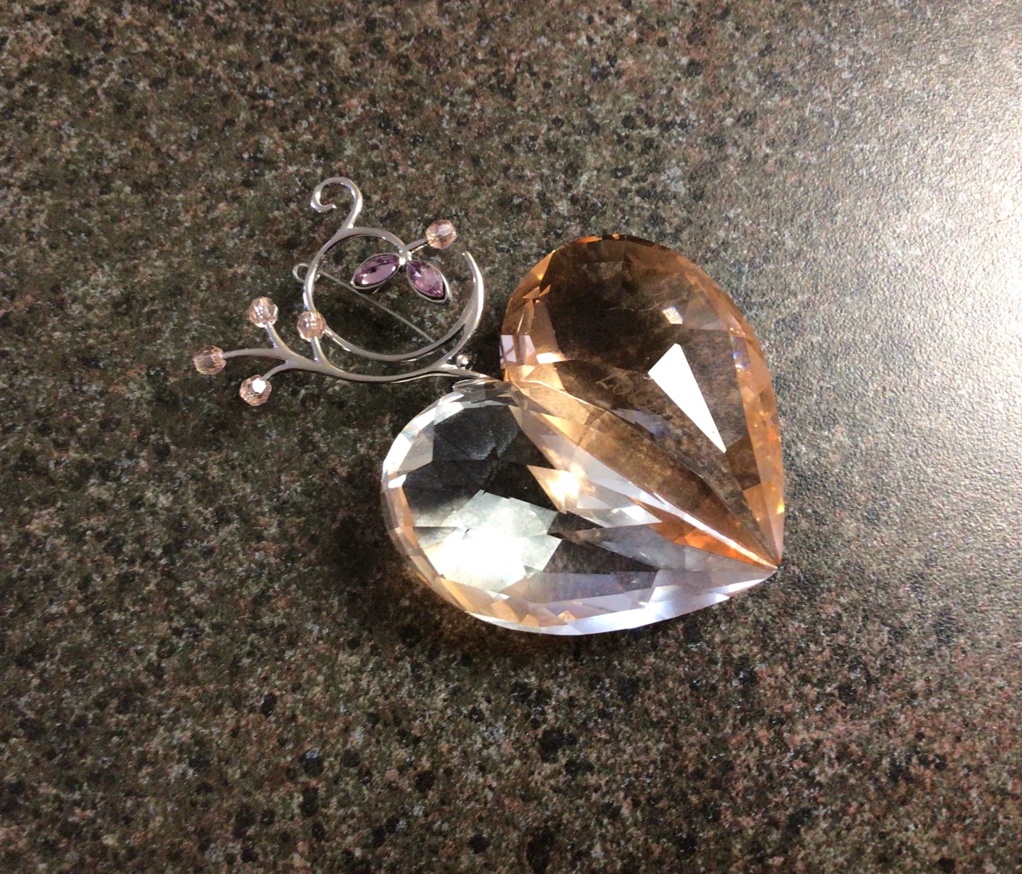 Swarovski Crystal Heart Decoration,Suncatcher - photo 2