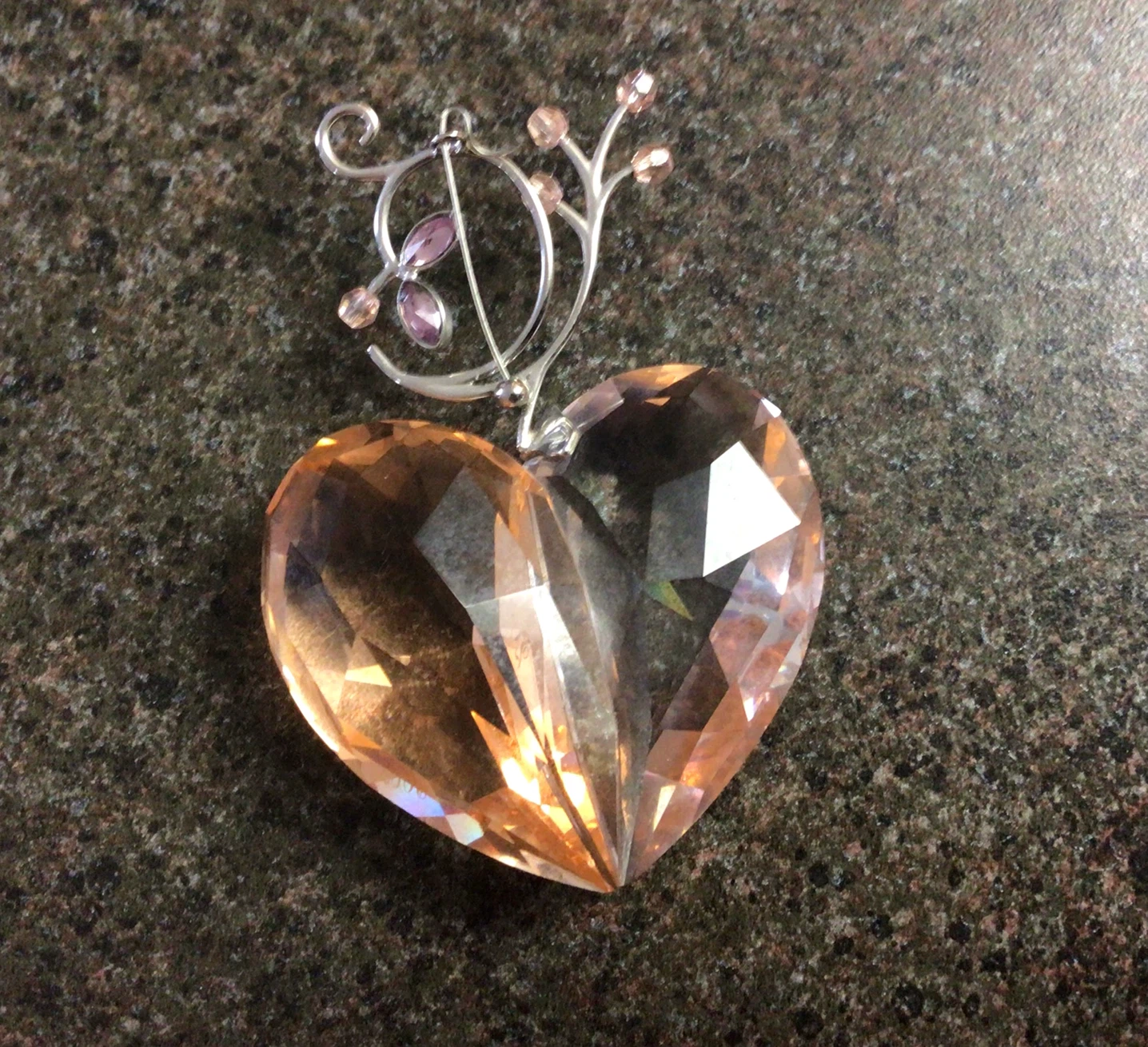 Swarovski Crystal Heart Decoration,Suncatcher - photo 4