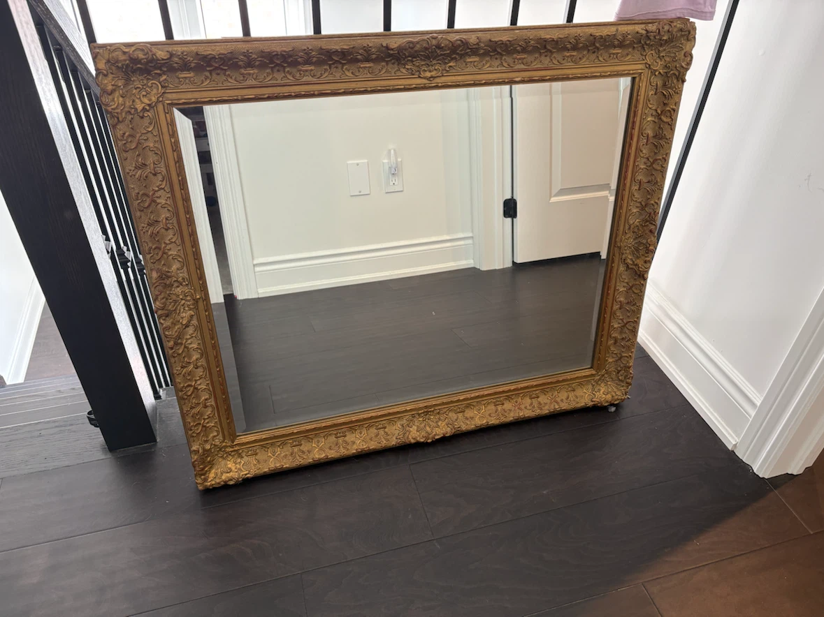Ornate Gold Gilded Mirror