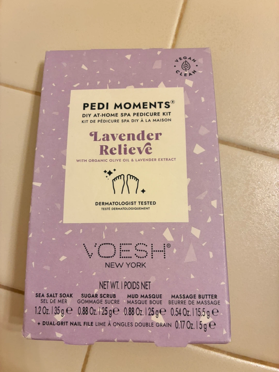 Pedi Moments Lavender Relieve DIY Pedicure Kit