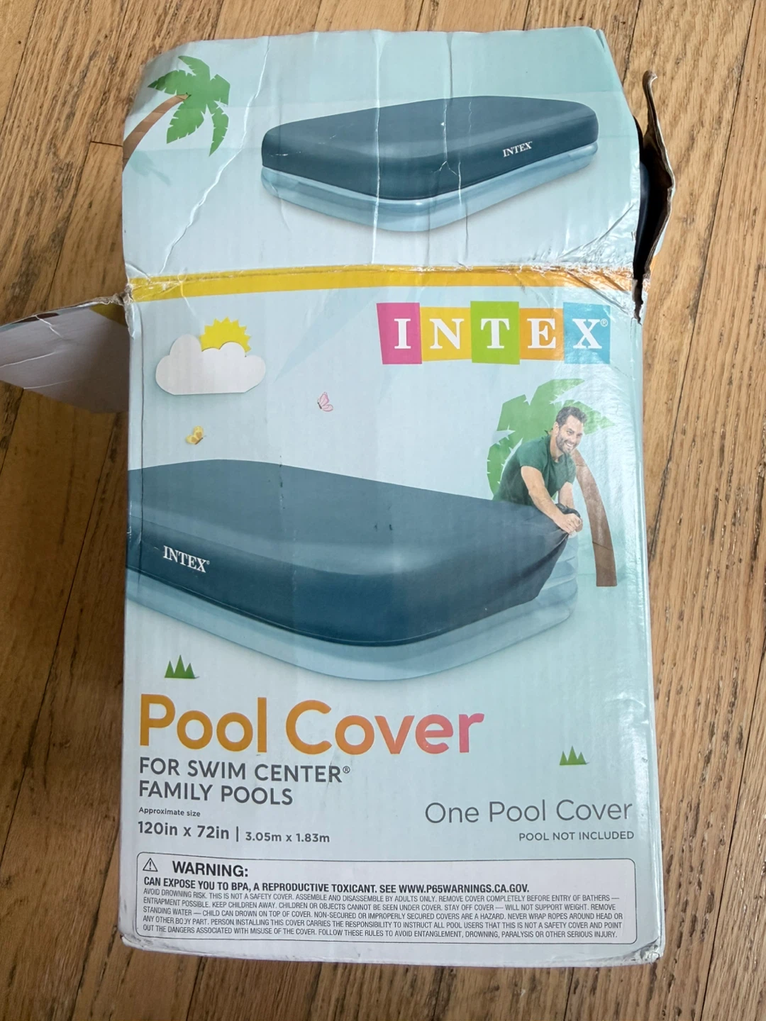 INTEX Pool Cover for Swim Center Family Pools - 120in x 72in