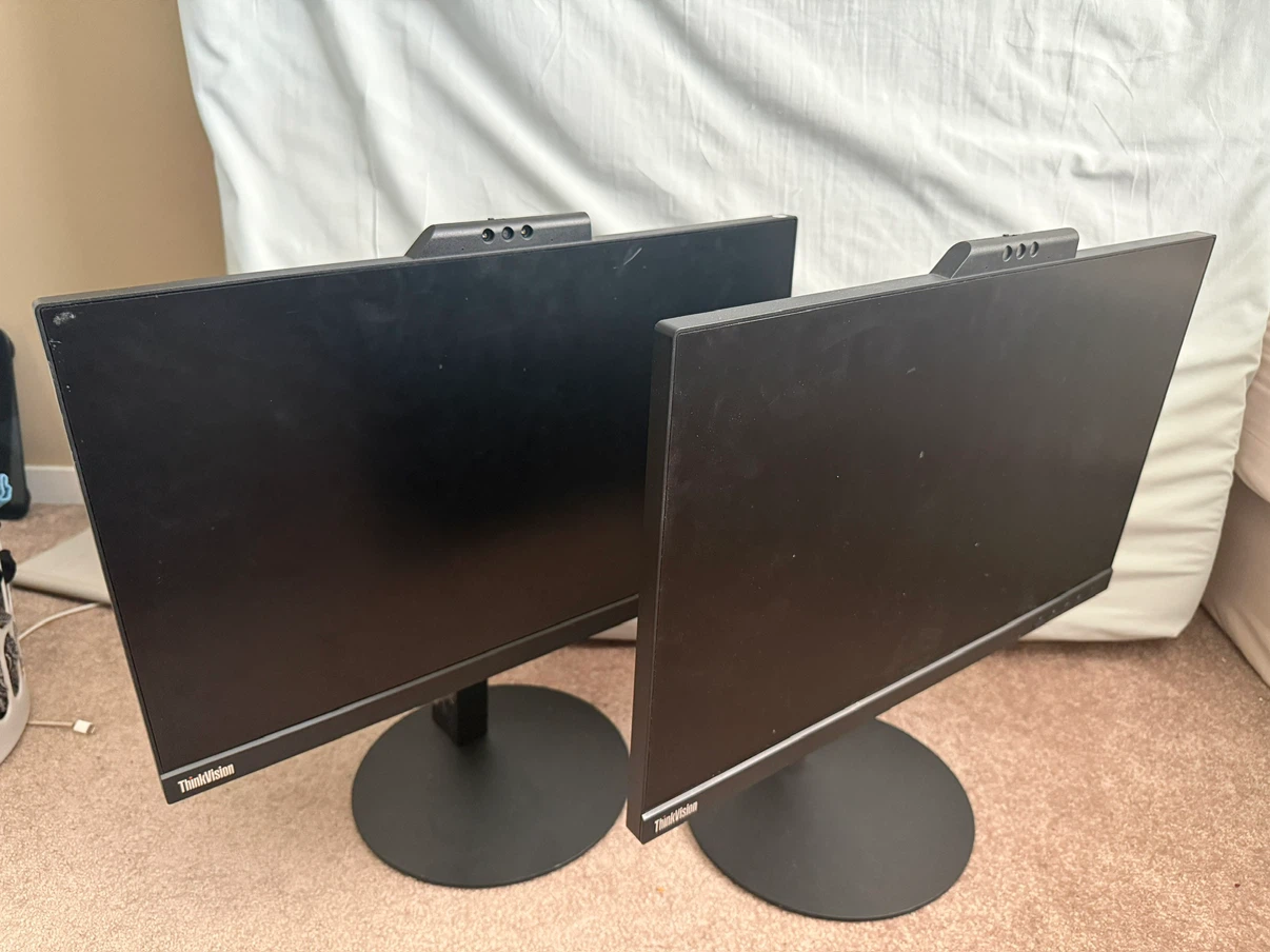 2 Lenovo ThinkVision T22v-10 Monitor