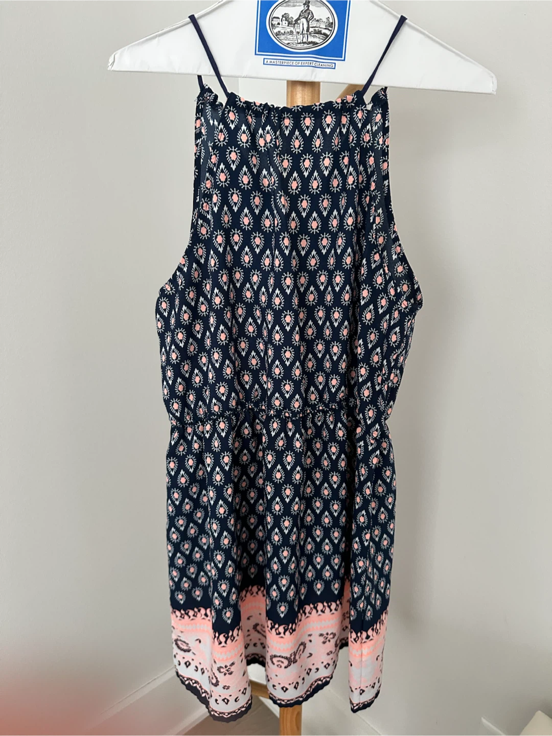 MINE Navy Blue Patterned Romper