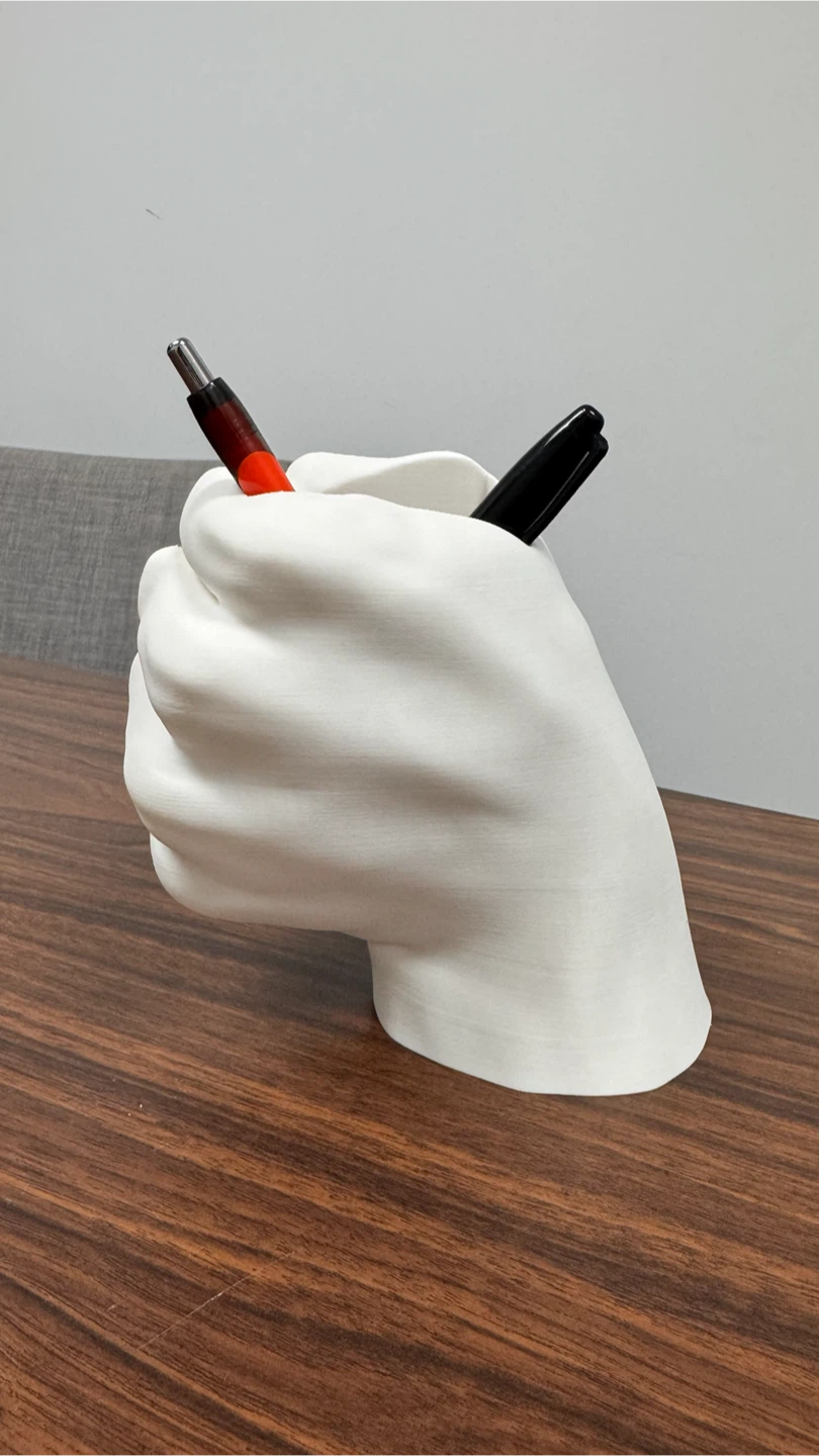 White Fist Pen Holder (3D printed) - photo 4