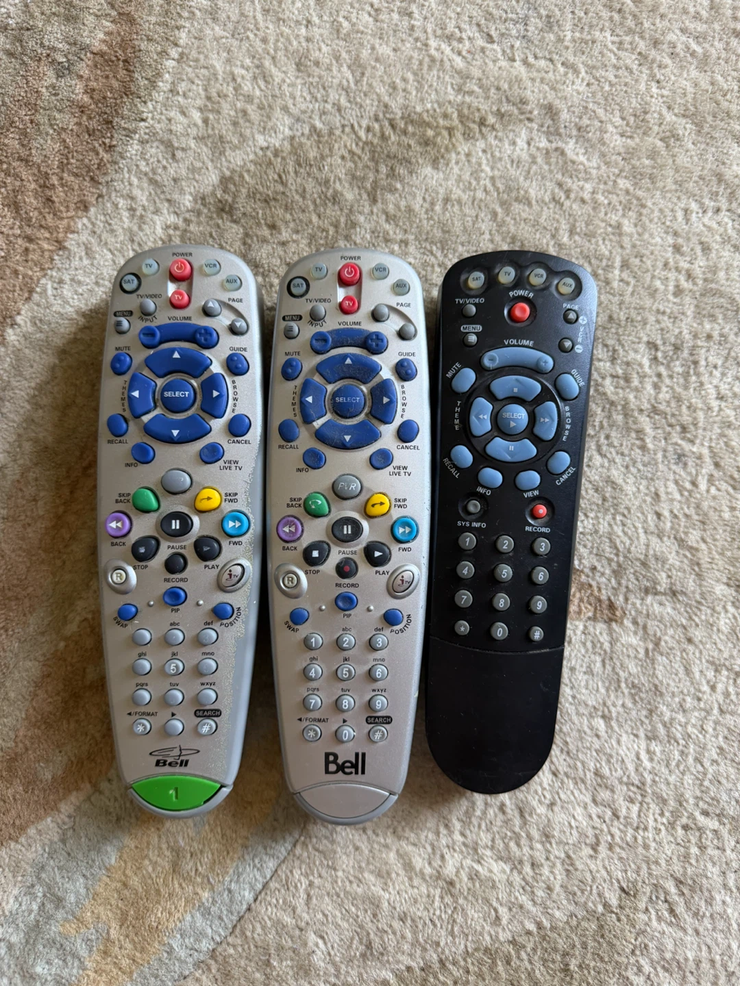 Bell TV PVR Remote Control – IR / UHF