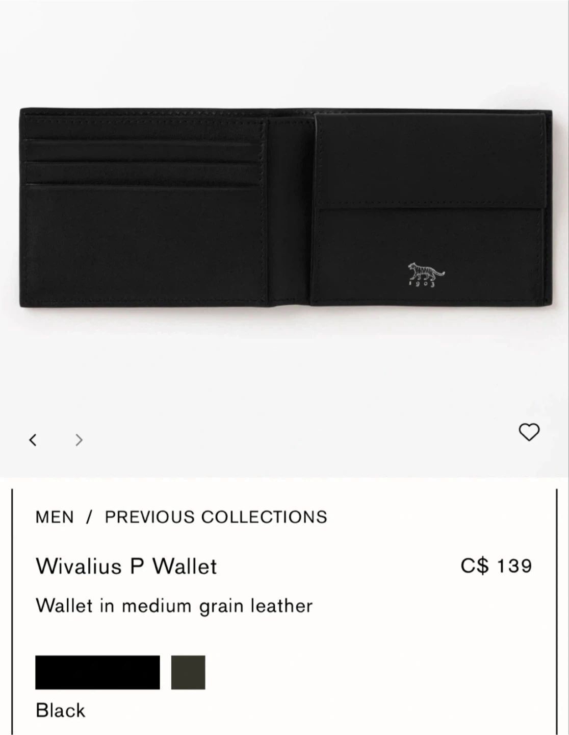 Tiger of Sweden Wivalius P Wallet Black Leather - photo 5