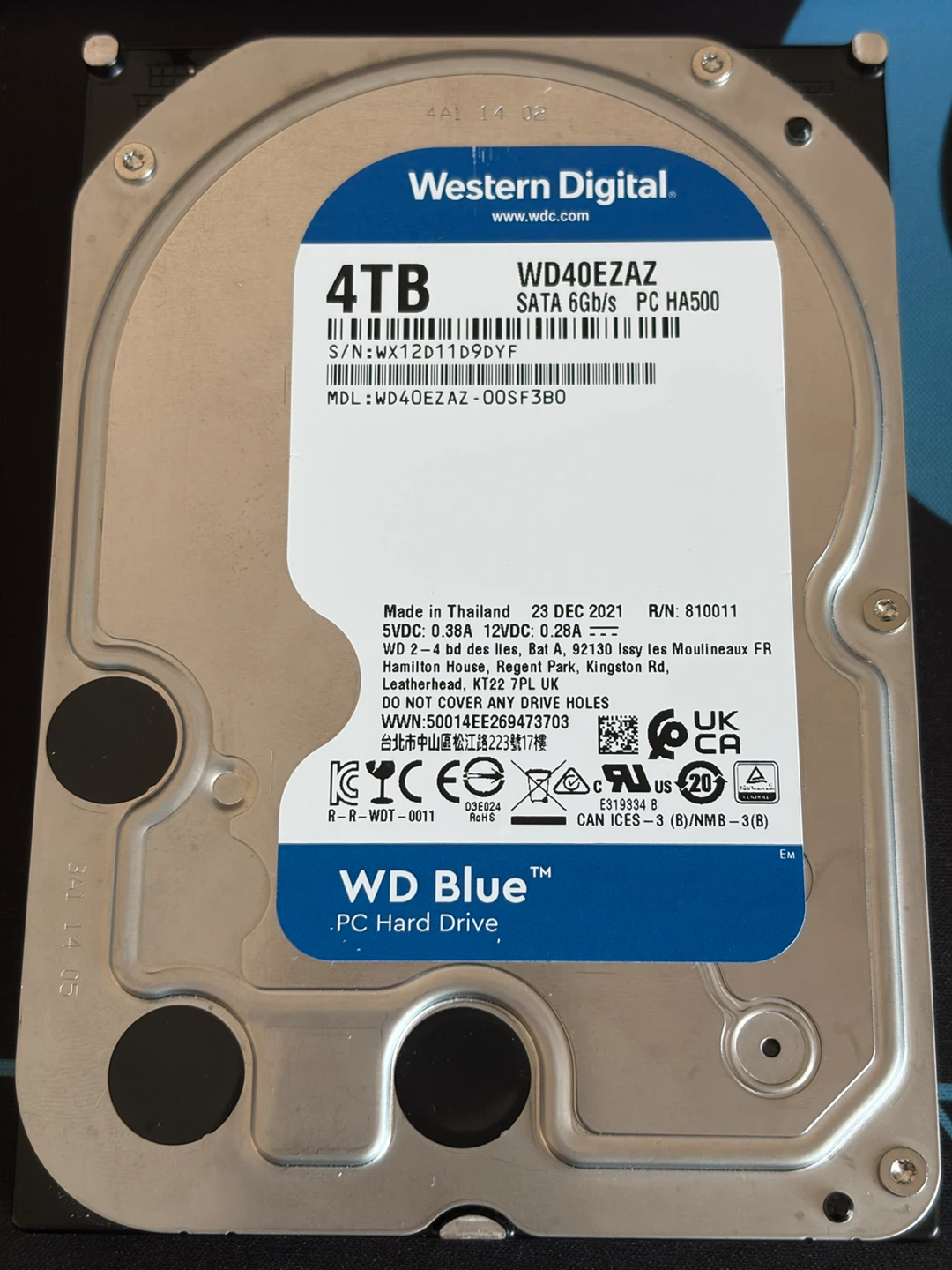Western Digital 4TB Hard Drive